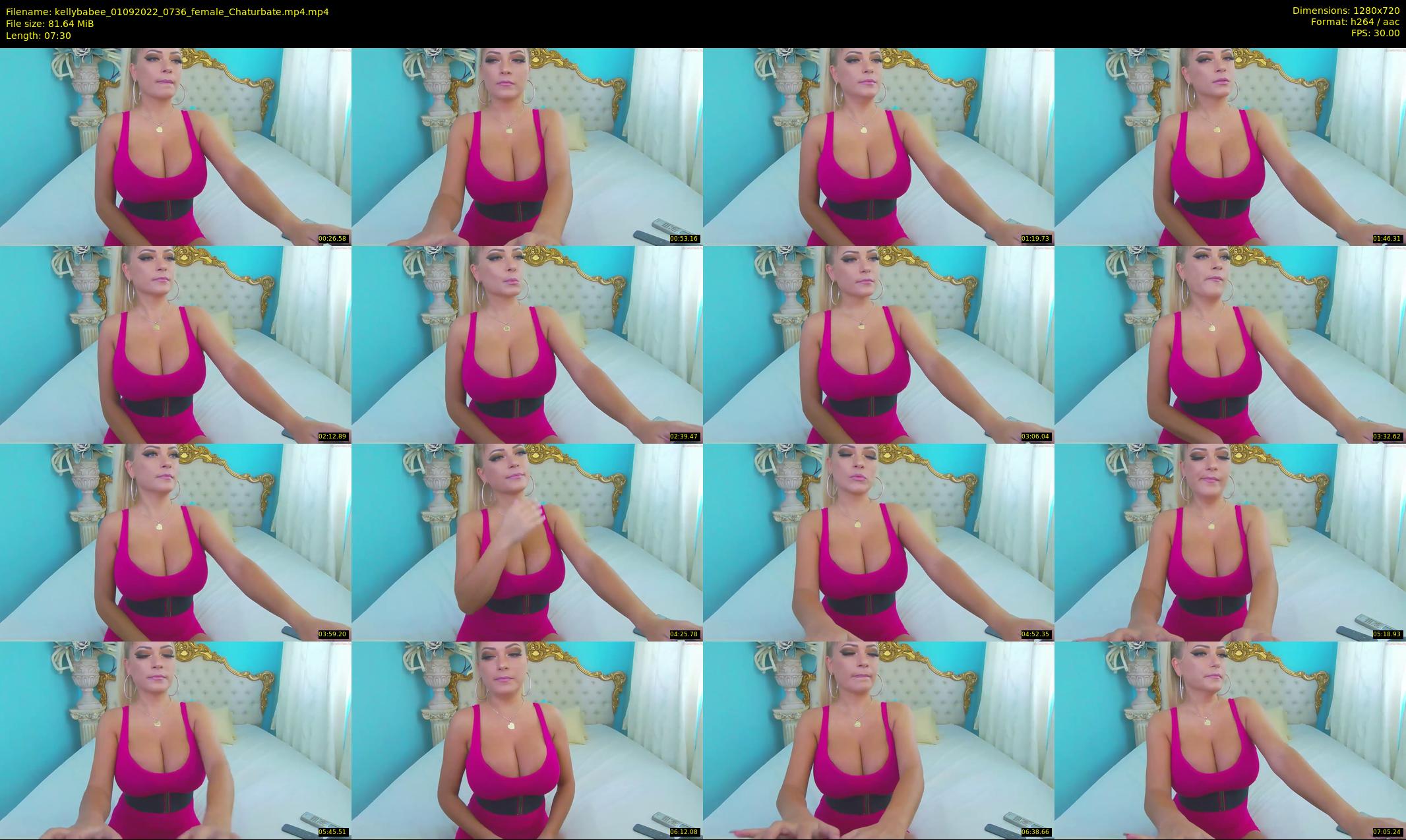 kellybabee — 8 minute Chaturbate female cam show recording, 720p, Sep 1, 2022