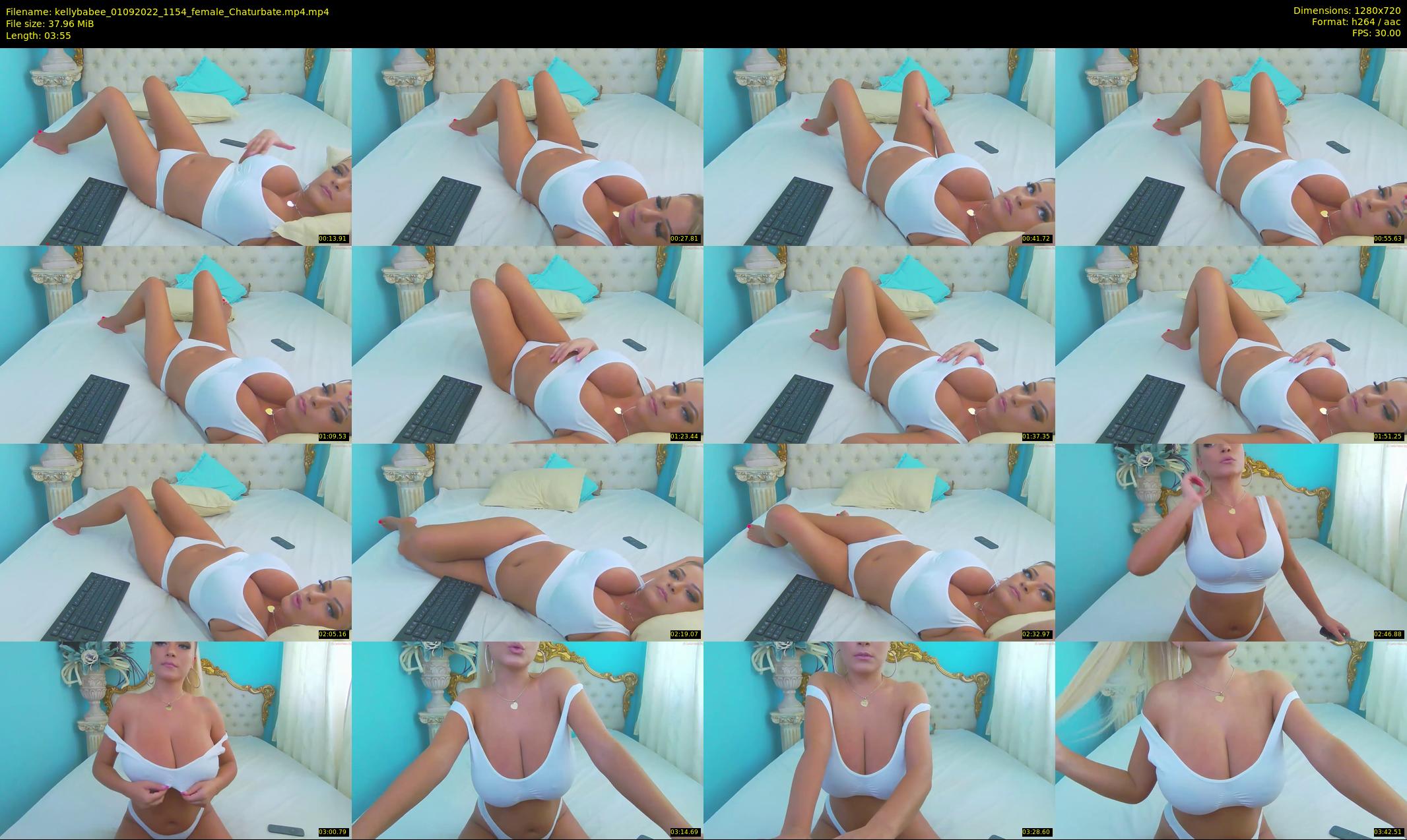 kellybabee — 4 minute Chaturbate female cam show recording, 720p, Sep 1, 2022