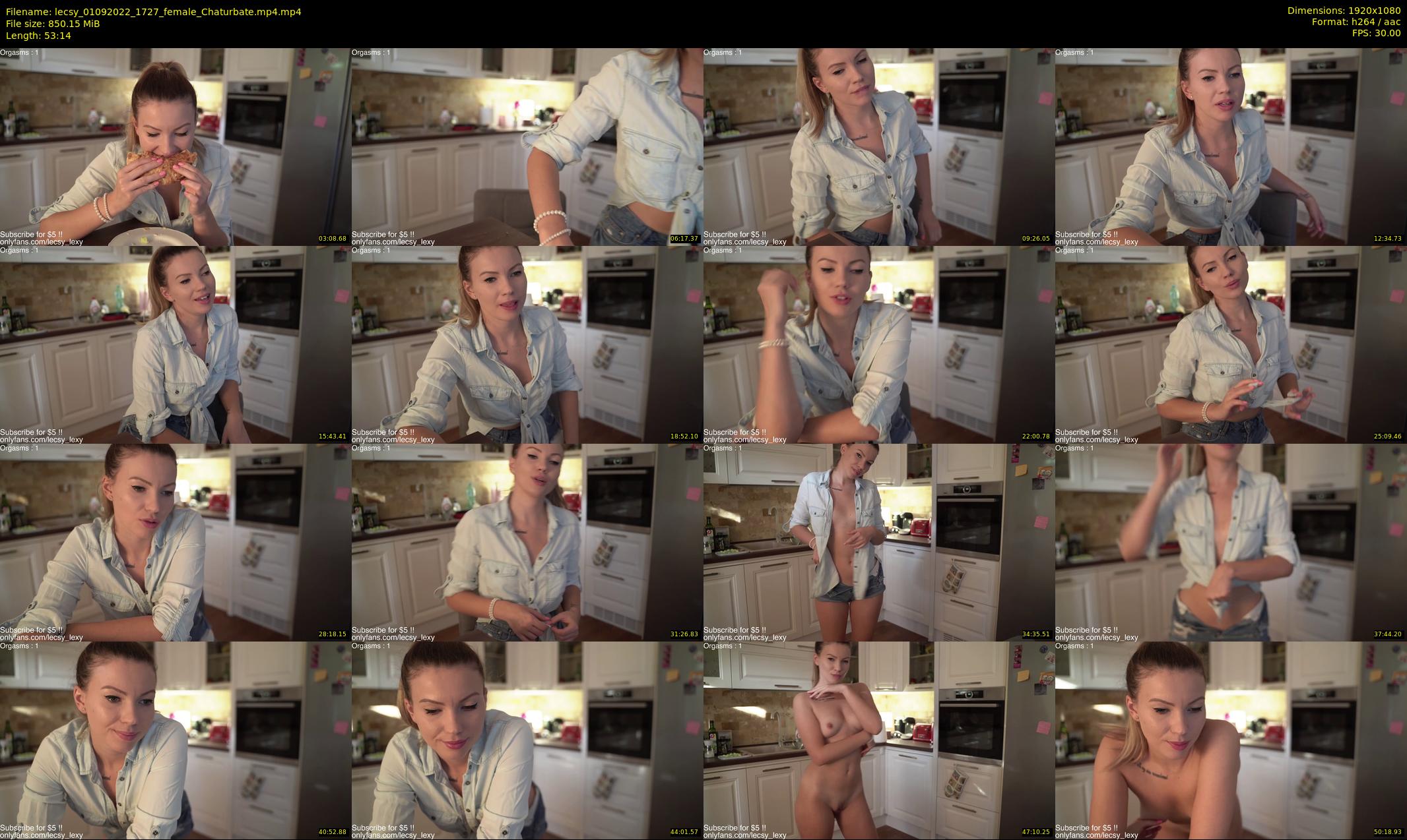 lecsy — 54 minute Chaturbate female cam show recording, 1080p, Sep 1, 2022