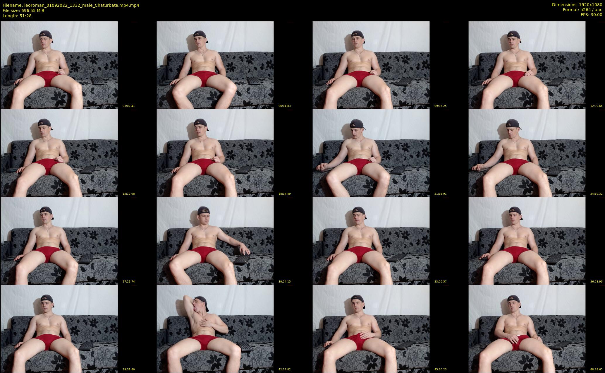 leoroman — 52 minute Chaturbate male cam show recording, 1080p, Sep 1, 2022