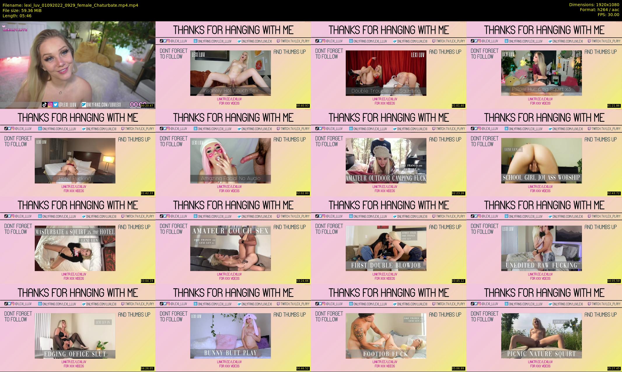 lexi_luv — 6 minute Chaturbate female cam show recording, 1080p, Sep 1, 2022