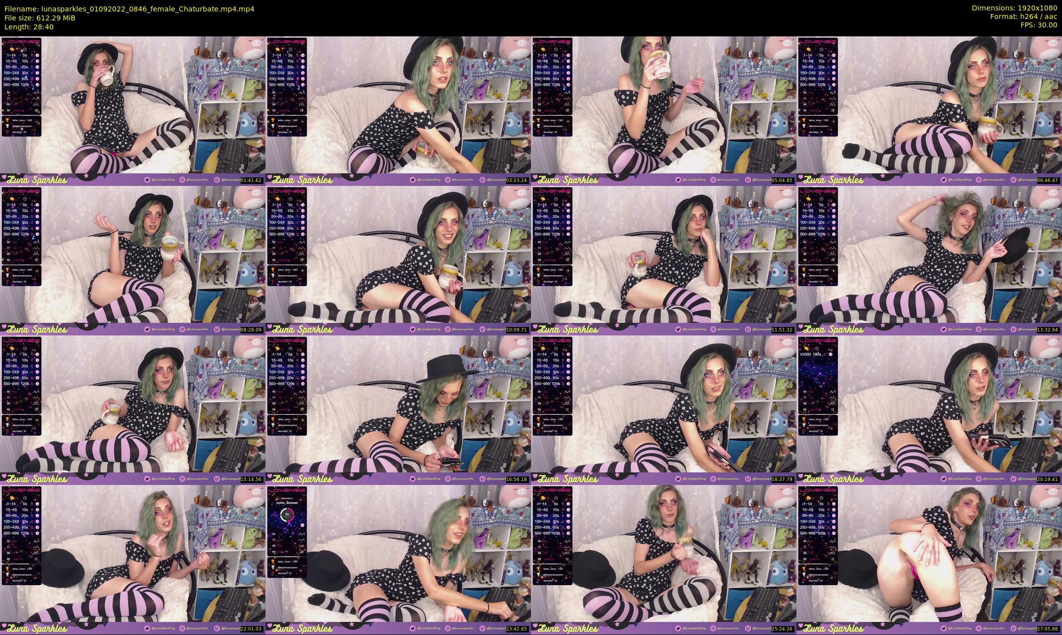 lunasparkles — 29 minute Chaturbate female cam show recording, 1080p, Sep 1, 2022