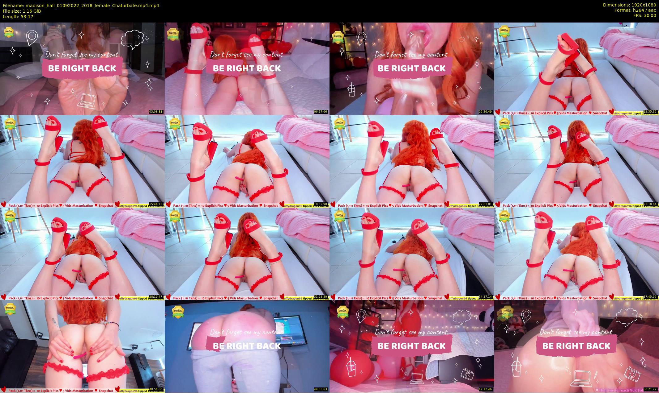 madison_hall — 54 minute Chaturbate female cam show recording, 1080p, Sep 1, 2022