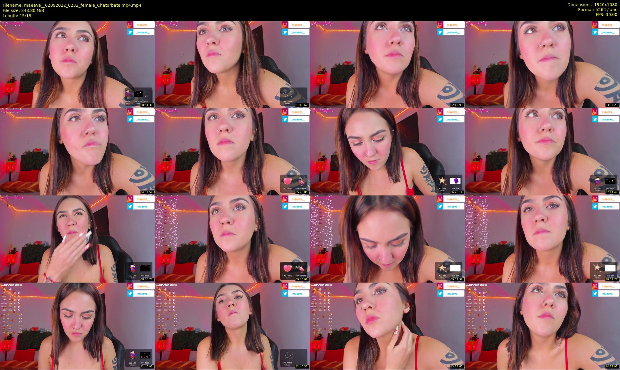maeeve_ — 16 minute Chaturbate female cam show recording, 1080p, Sep 2, 2022