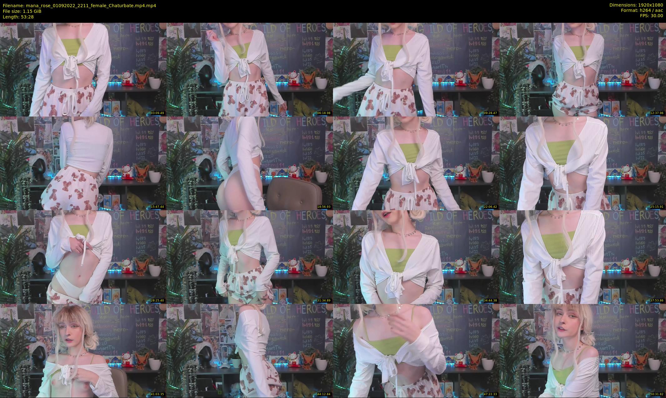 mana_rose — 54 minute Chaturbate female cam show recording, 1080p, Sep 1, 2022