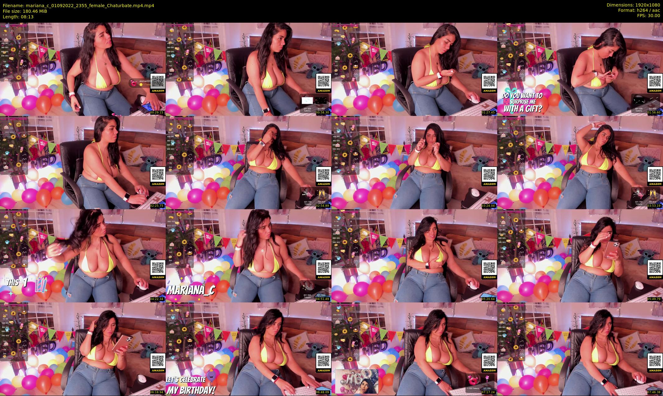 mariana_c — 9 minute Chaturbate female cam show recording, 1080p, Sep 1, 2022