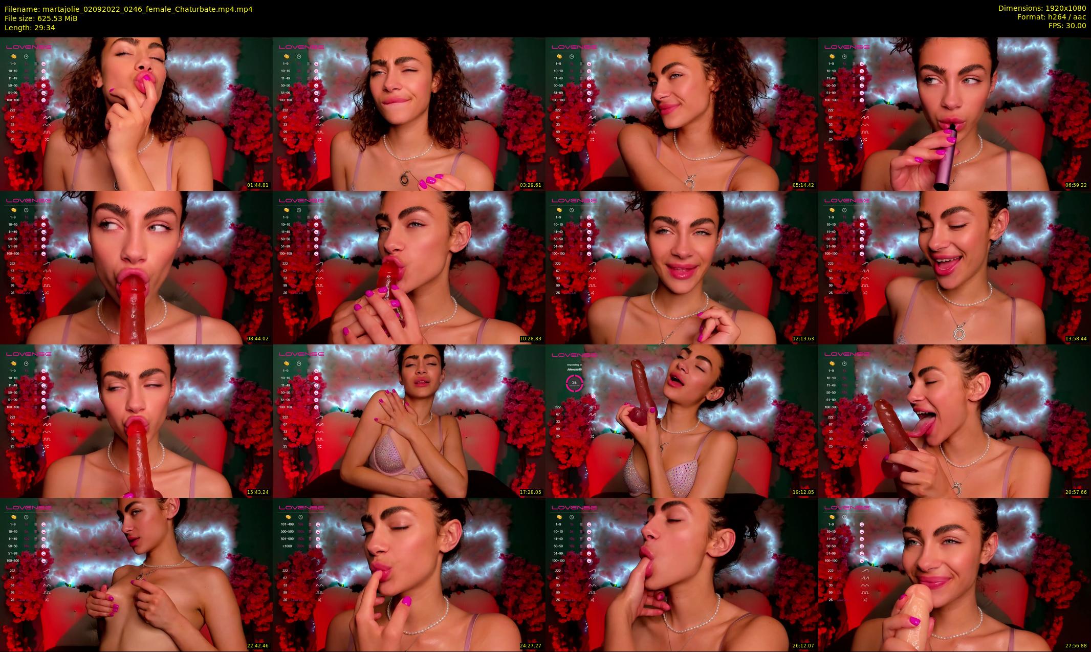 martajolie — 30 minute Chaturbate female cam show recording, 1080p, Sep 2, 2022