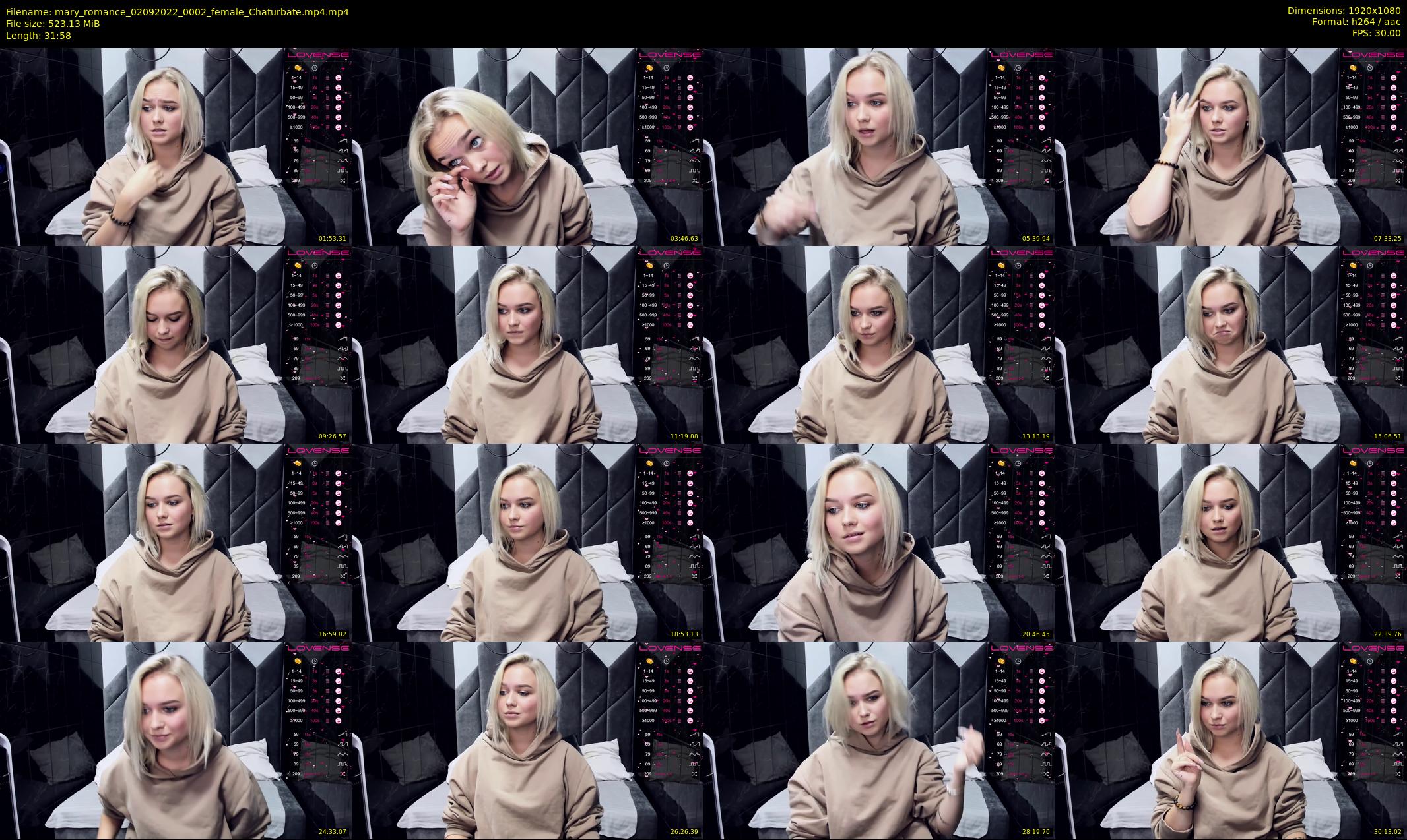 mary_romance — 32 minute Chaturbate female cam show recording, 1080p, Sep 2, 2022