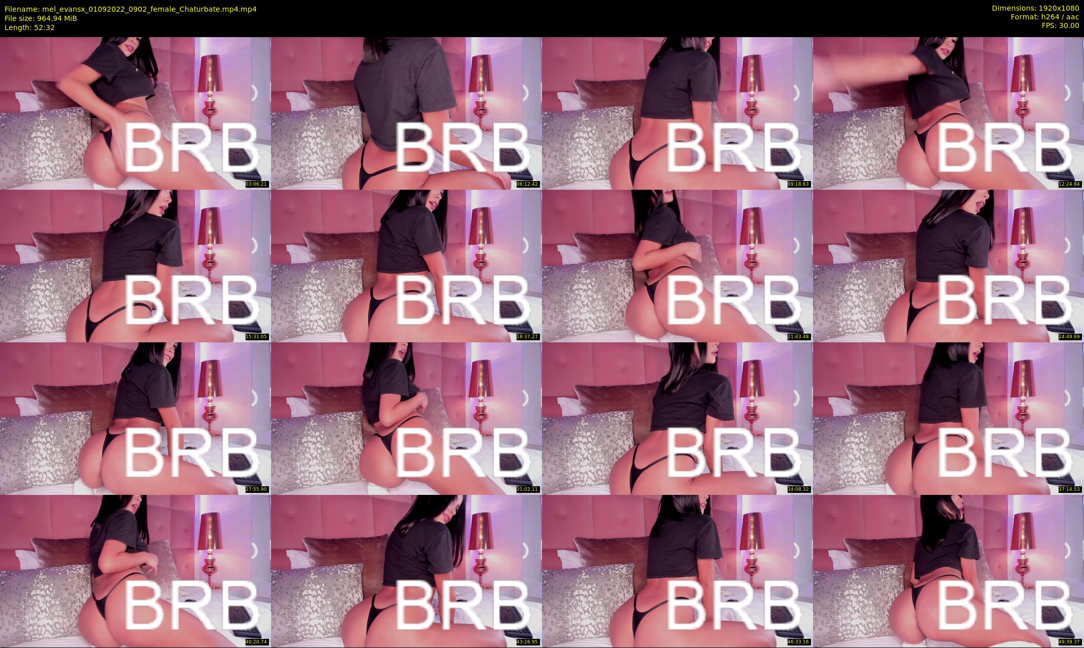 mel_evansx — 53 minute Chaturbate female cam show recording, 1080p, Sep 1, 2022