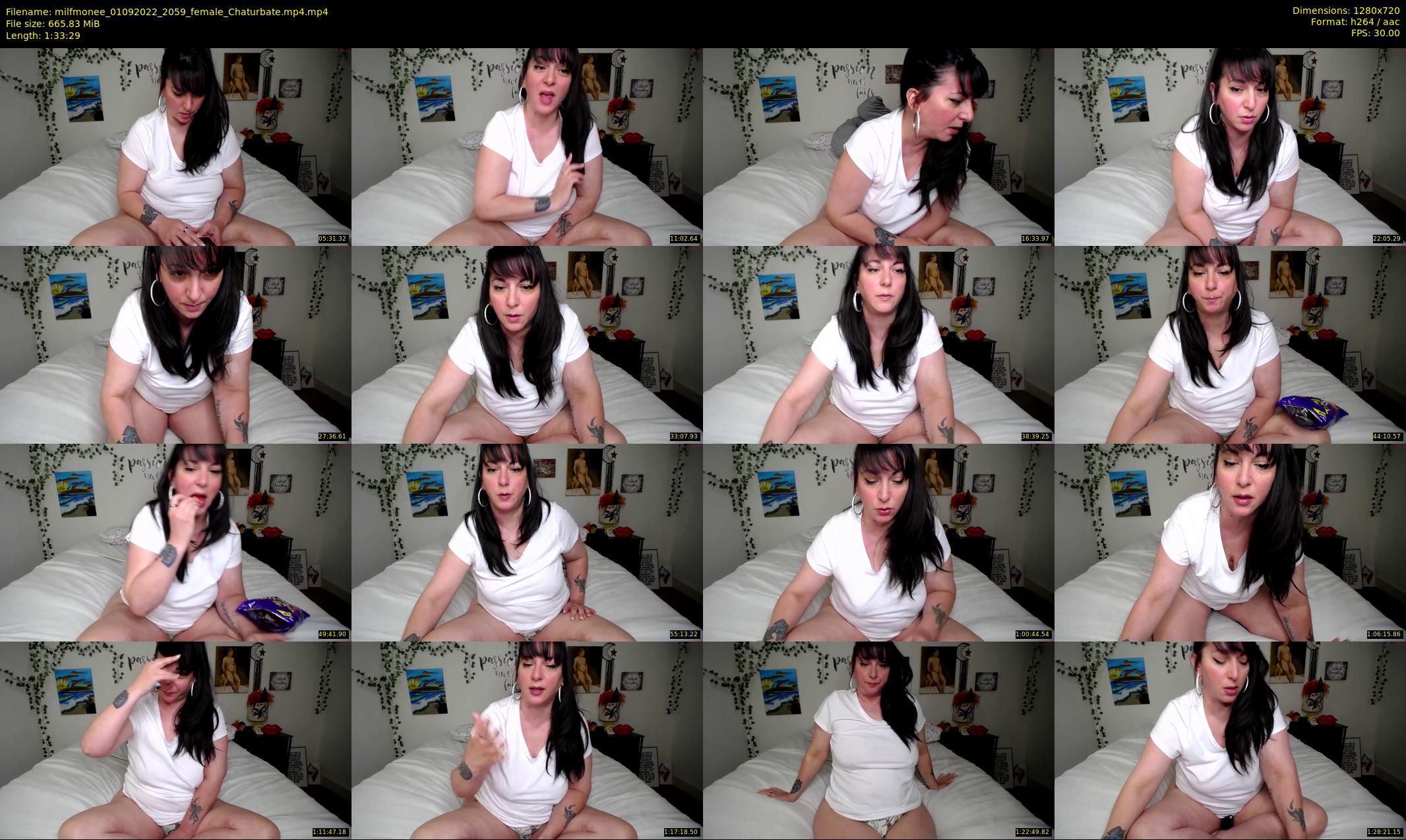 milfmonee — 94 minute Chaturbate female cam show recording, 720p, Sep 1, 2022