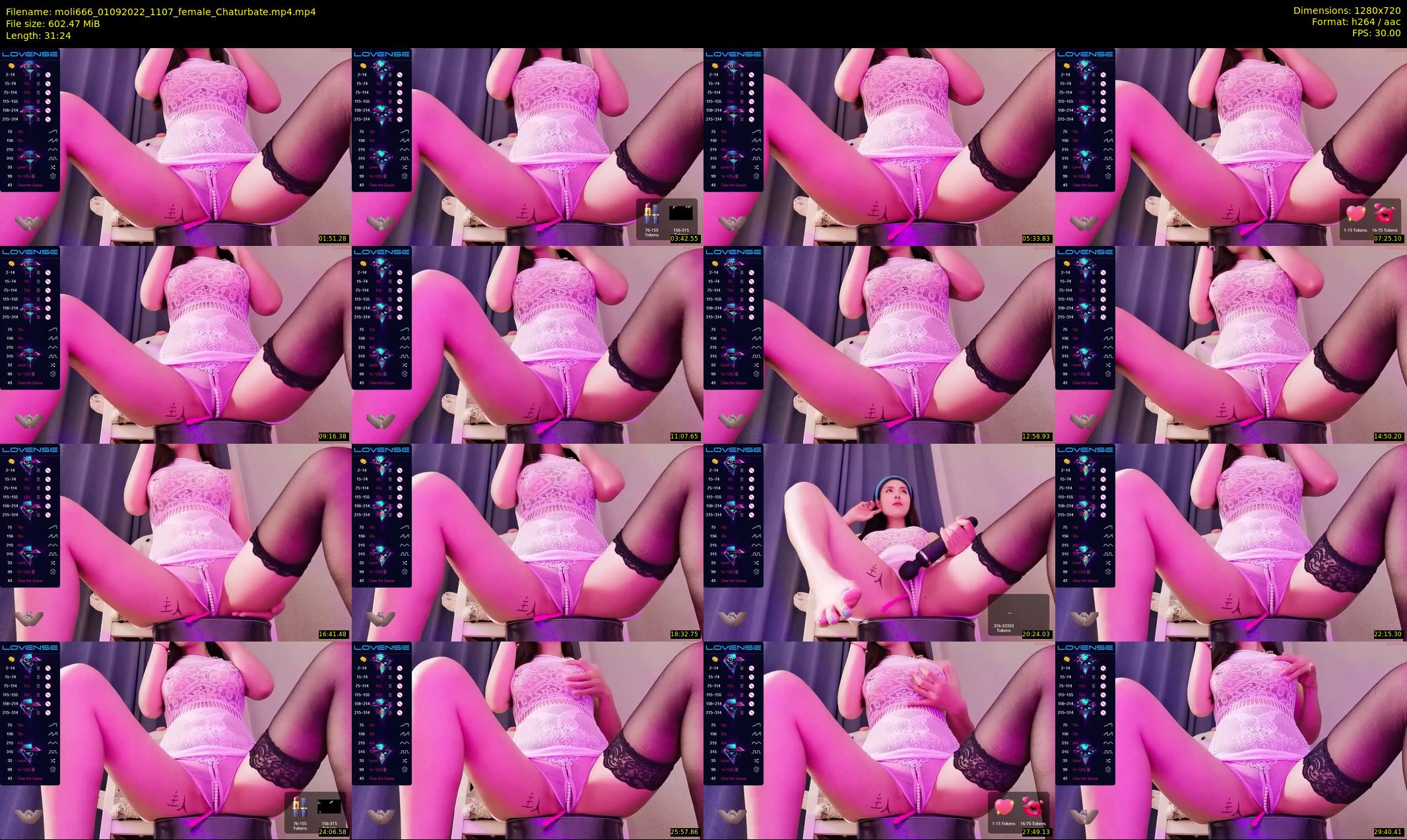 moli666 — 32 minute Chaturbate female cam show recording, 720p, Sep 1, 2022