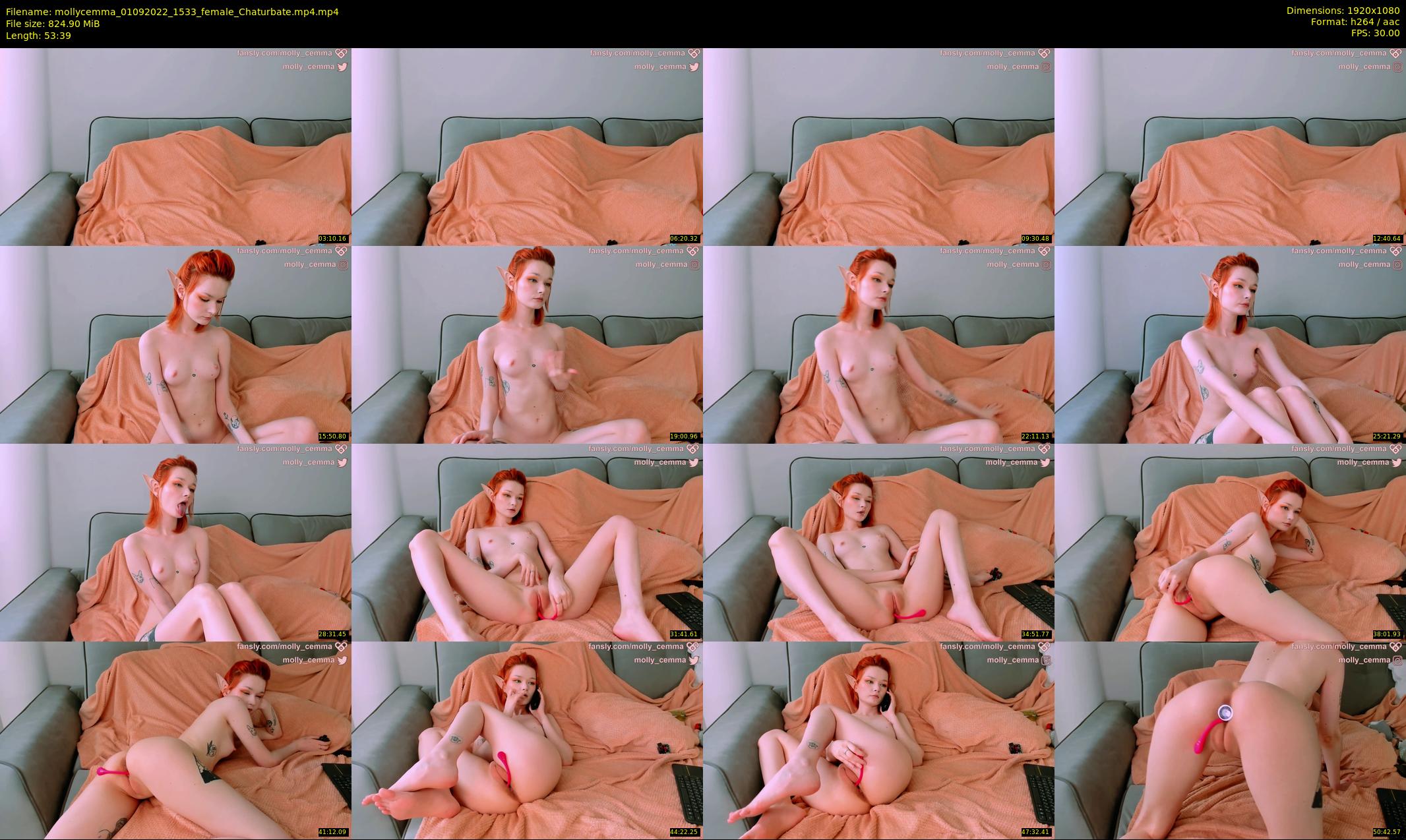 mollycemma — 54 minute Chaturbate female cam show recording, 1080p, Sep 1, 2022