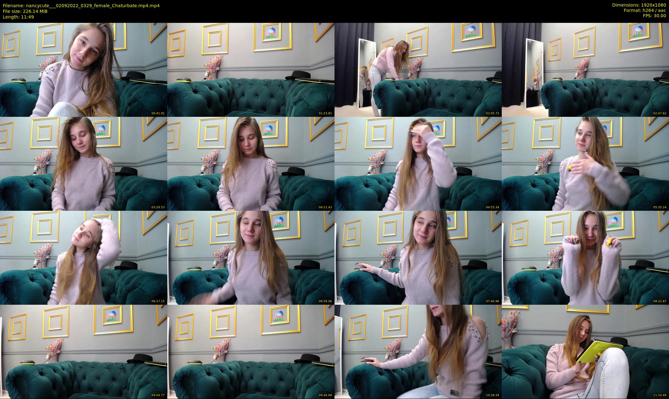 nancycute__ — 12 minute Chaturbate female cam show recording, 1080p, Sep 2, 2022