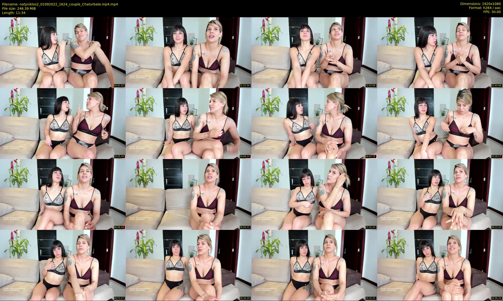 natyniklos2 — 12 minute Chaturbate couple cam show recording, 1080p, Sep 1, 2022