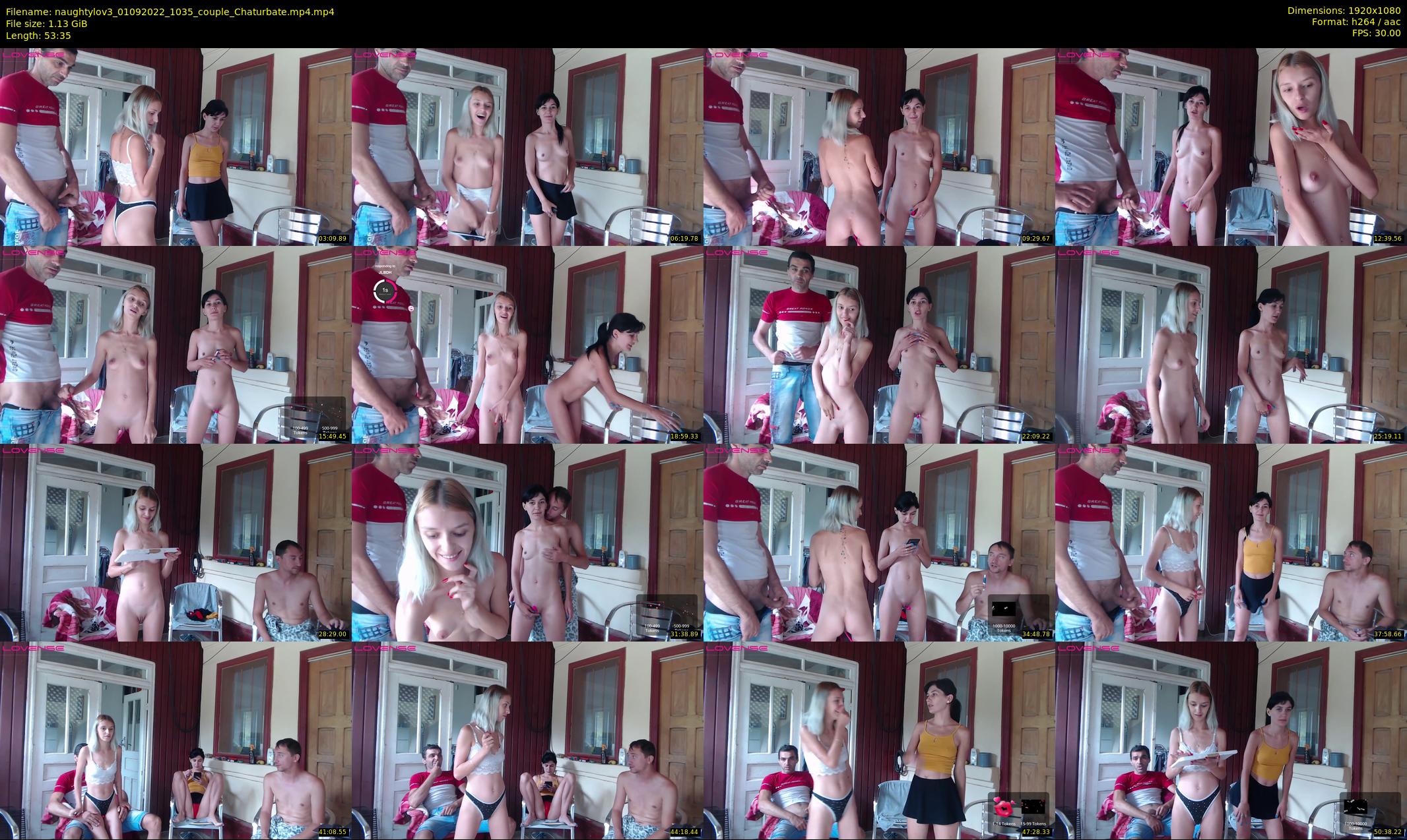 naughtylov3 — 54 minute Chaturbate couple cam show recording, 1080p, Sep 1, 2022
