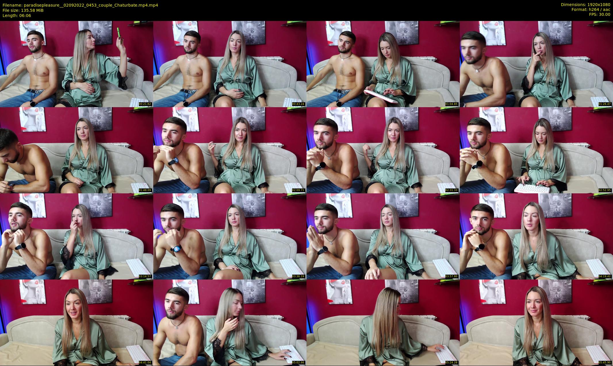 paradisepleasure_ — 7 minute Chaturbate couple cam show recording, 1080p, Sep 2, 2022