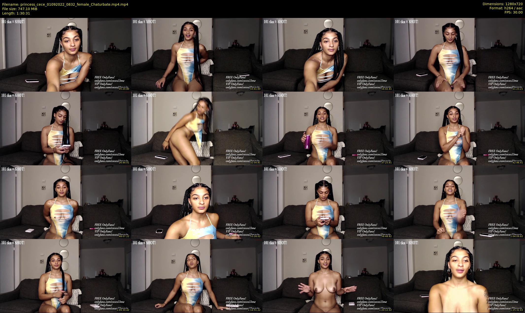 princess_cece — 91 minute Chaturbate female cam show recording, 720p, Sep 1, 2022