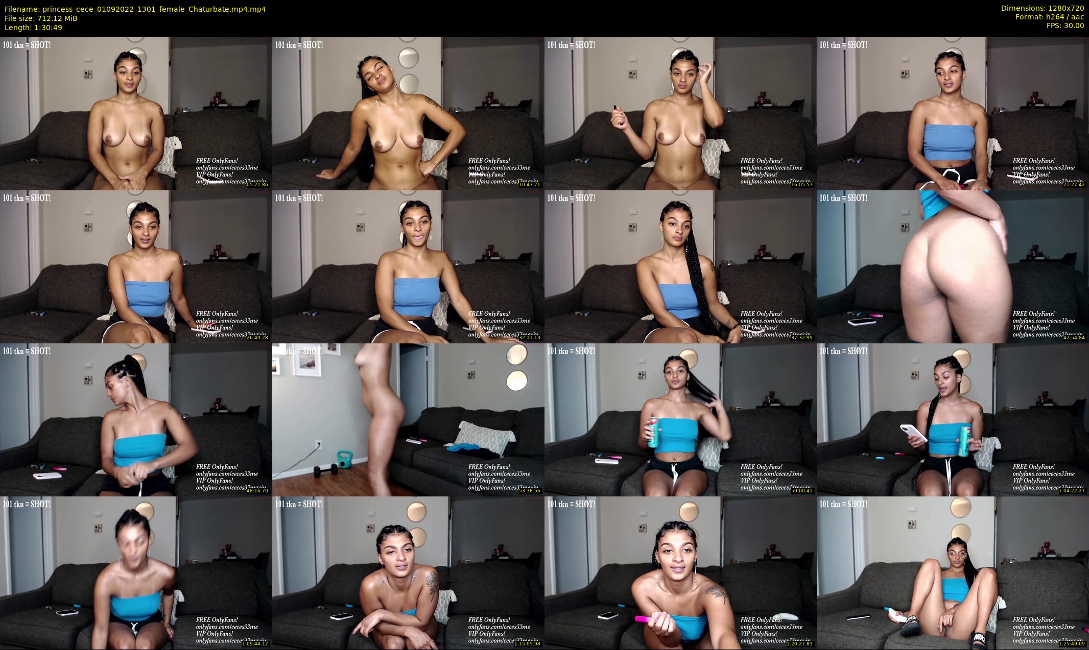 princess_cece — 91 minute Chaturbate female cam show recording, 720p, Sep 1, 2022