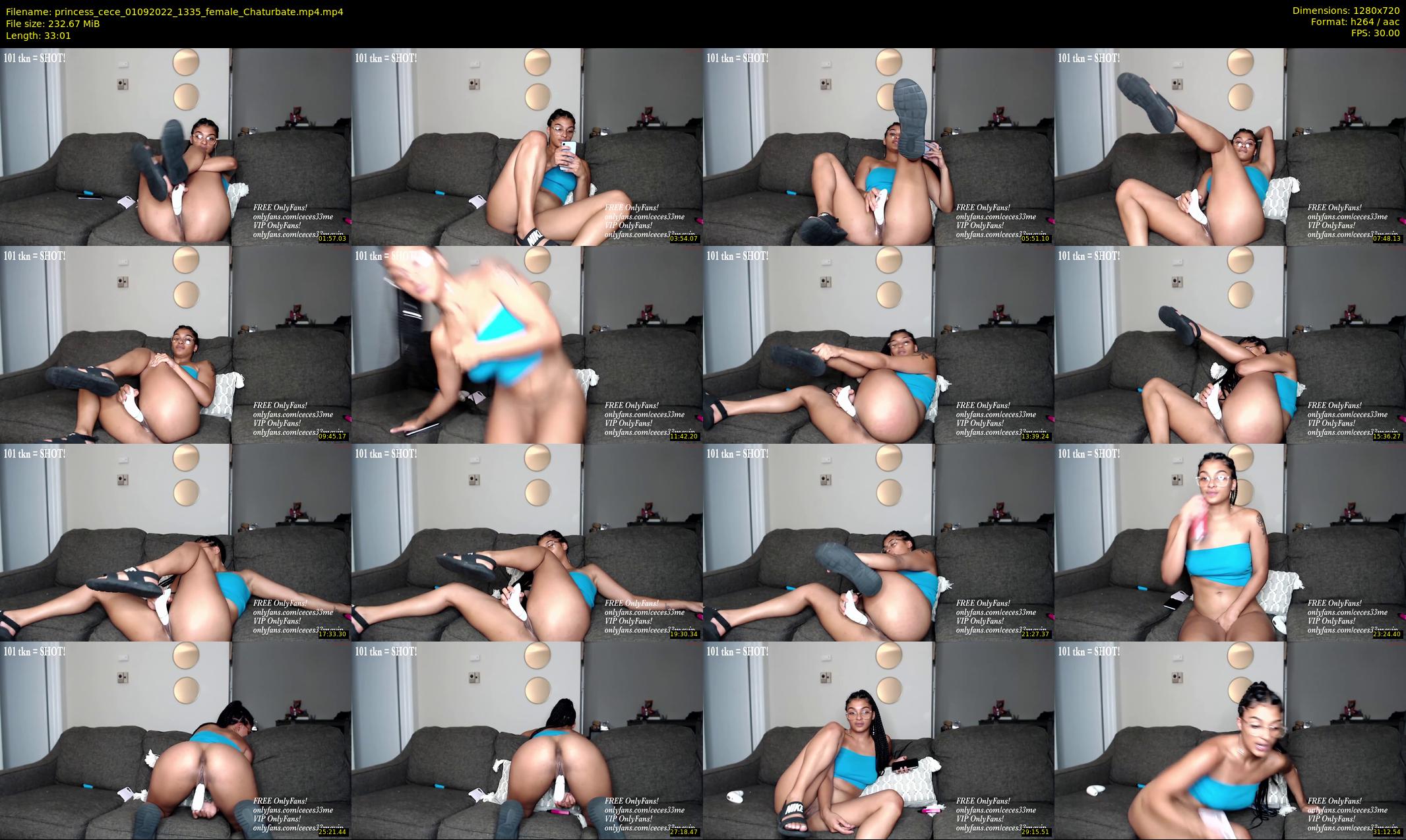 princess_cece — 34 minute Chaturbate female cam show recording, 720p, Sep 1, 2022
