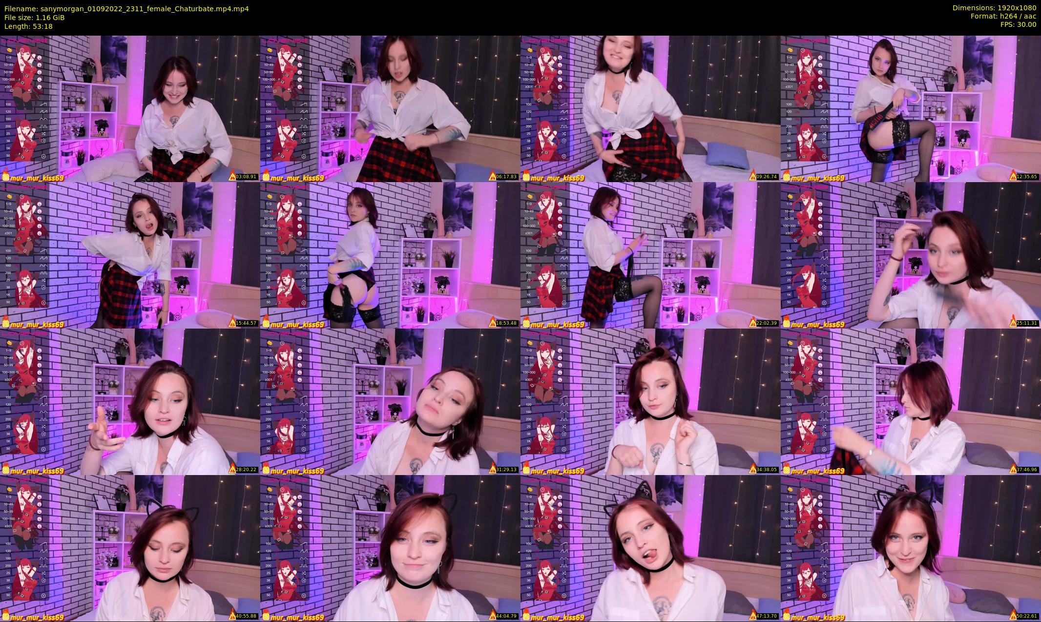 sanymorgan — 54 minute Chaturbate couple cam show recording, 1080p, Sep 1, 2022