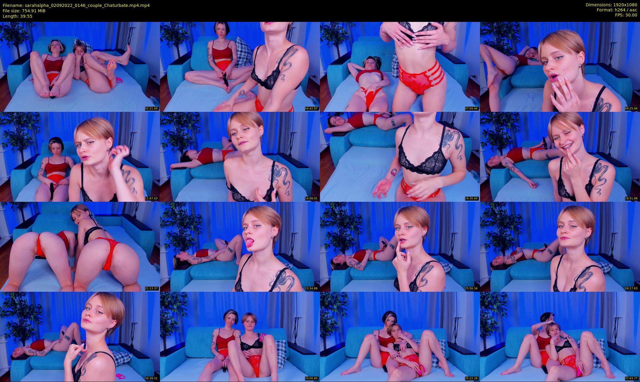 sarahalpha — 40 minute Chaturbate couple cam show recording, 1080p, Sep 2, 2022