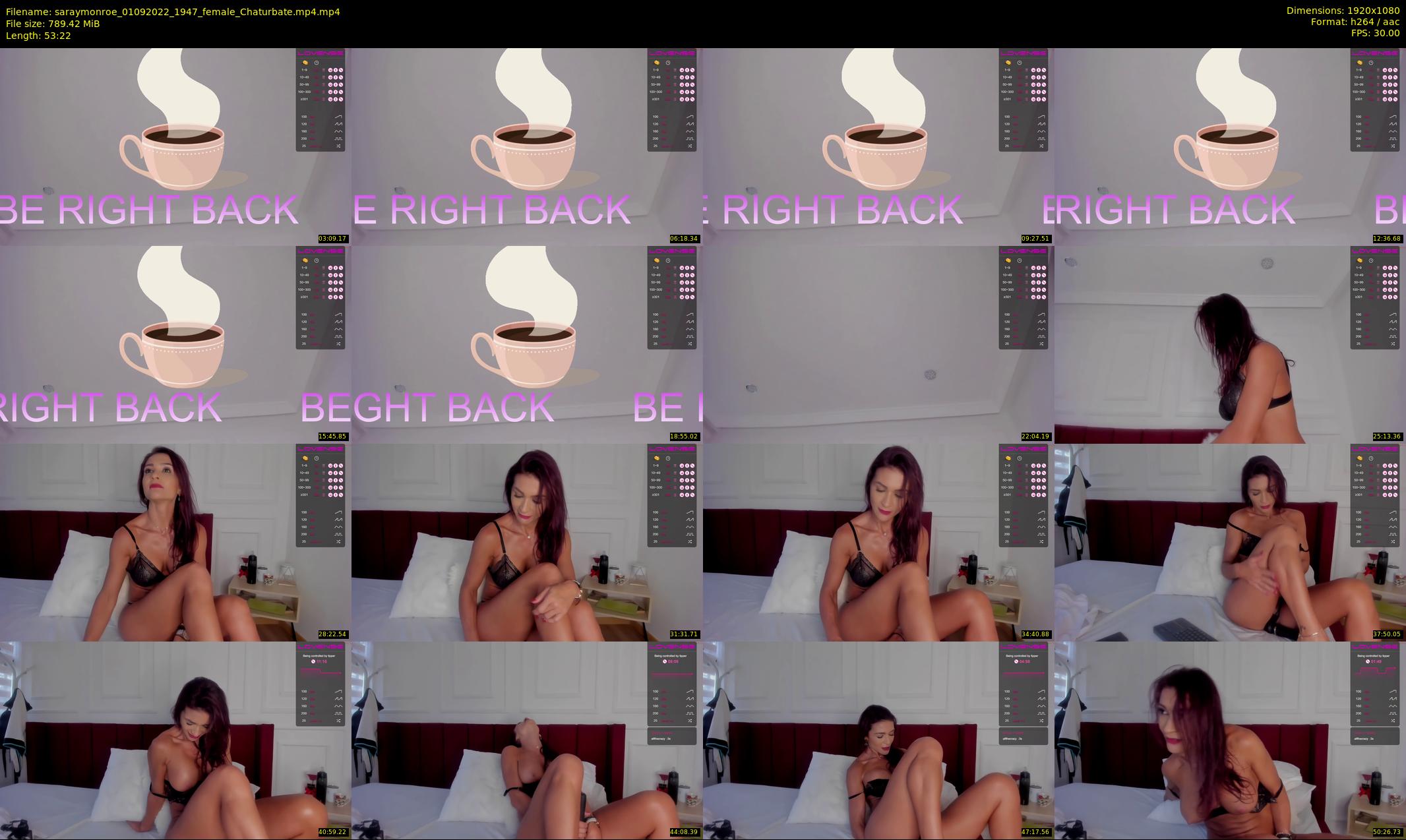 saraymonroe — 54 minute Chaturbate female cam show recording, 1080p, Sep 1, 2022