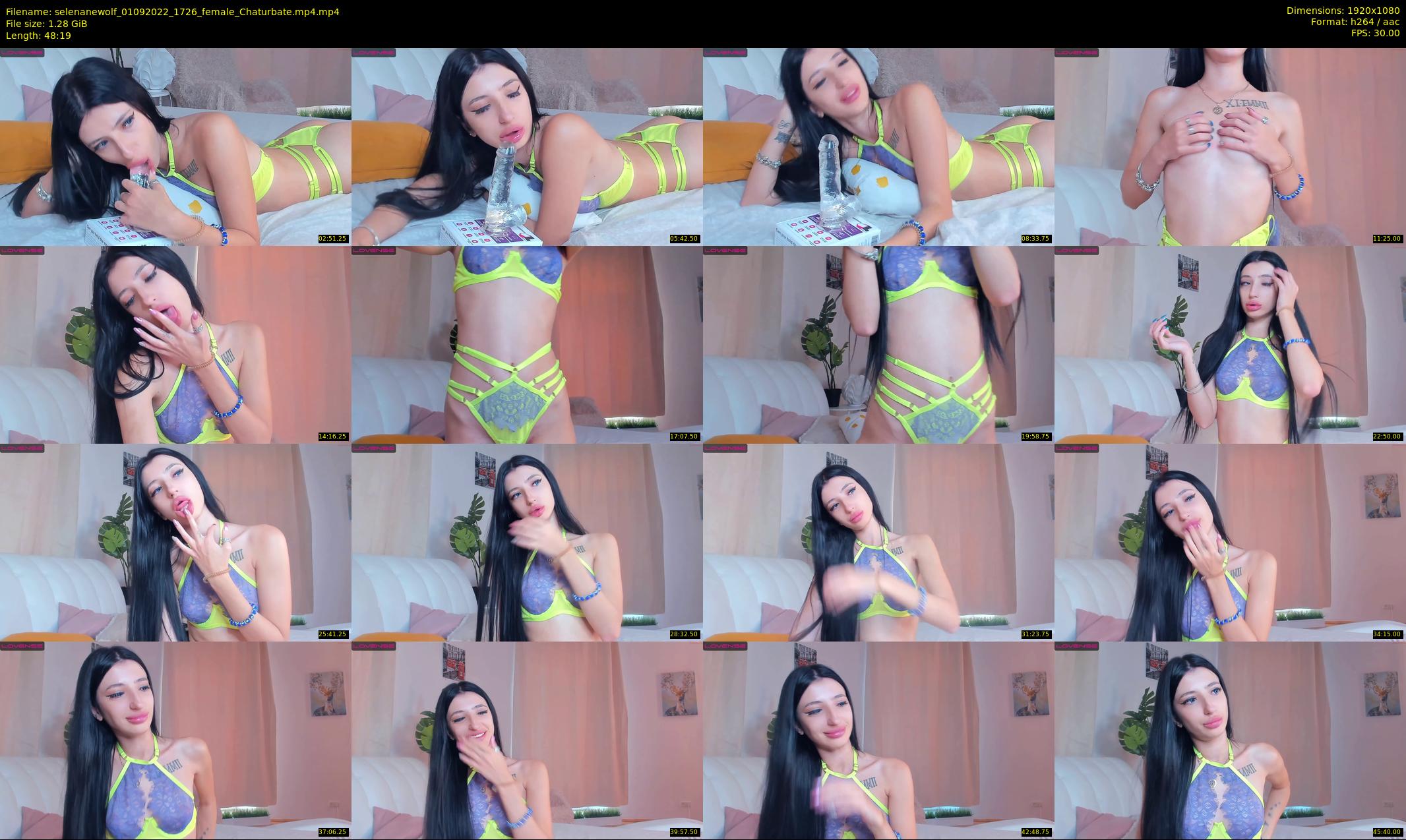 selenanewolf — 49 minute Chaturbate couple cam show recording, 1080p, Sep 1, 2022