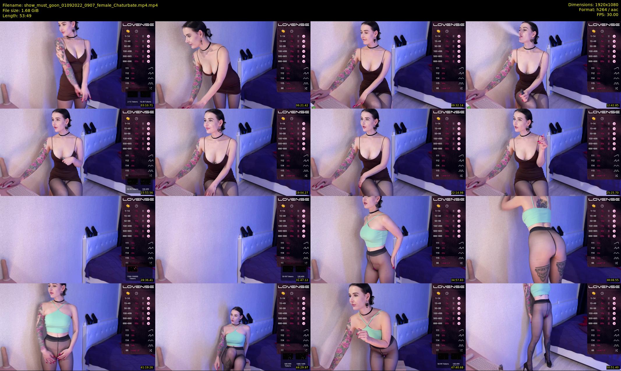 show_must_goon — 54 minute Chaturbate female cam show recording, 1080p, Sep 1, 2022