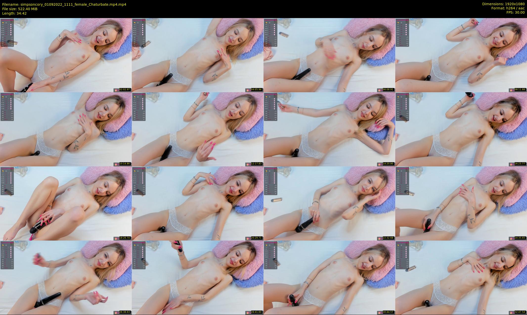 simpsoncory — 35 minute Chaturbate female cam show recording, 1080p, Sep 1, 2022