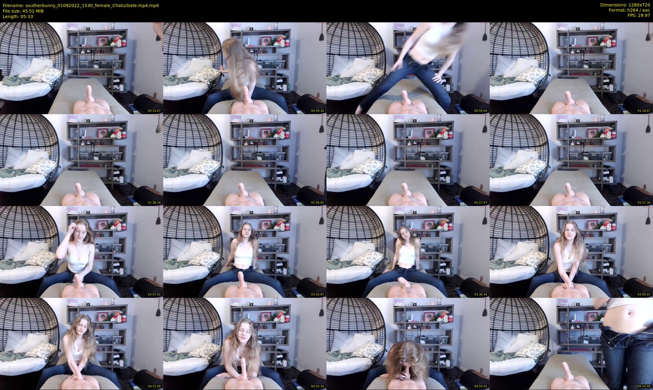 southerbunny — 6 minute Chaturbate female cam show recording, 720p, Sep 1, 2022