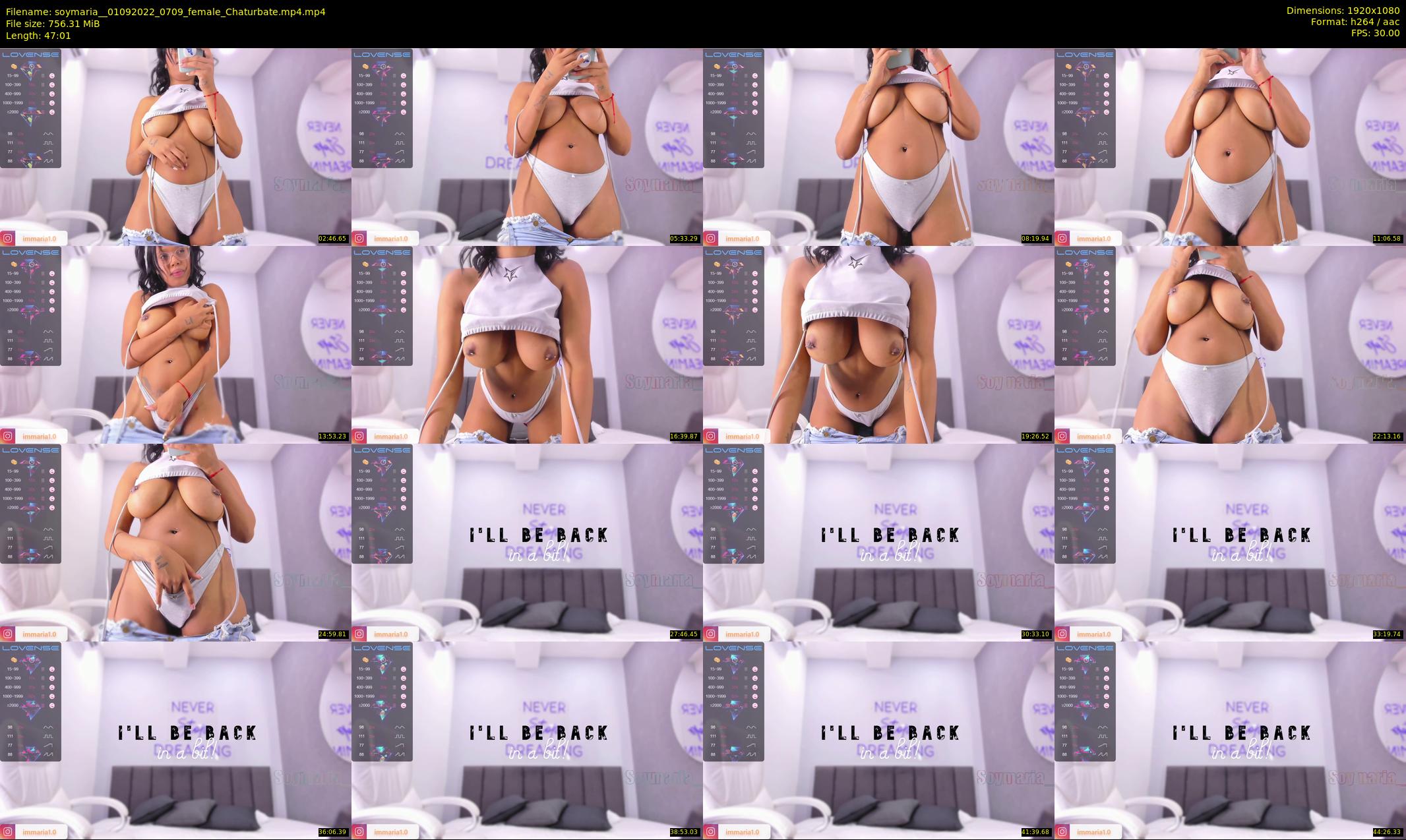 soymaria_ — 48 minute Chaturbate female cam show recording, 1080p, Sep 1, 2022