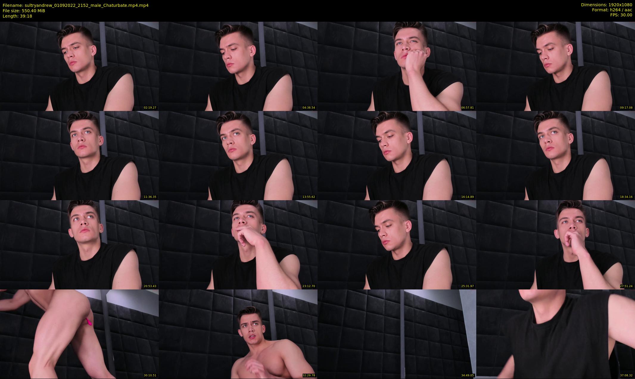 sultryandrew — 40 minute Chaturbate male cam show recording, 1080p, Sep 1, 2022