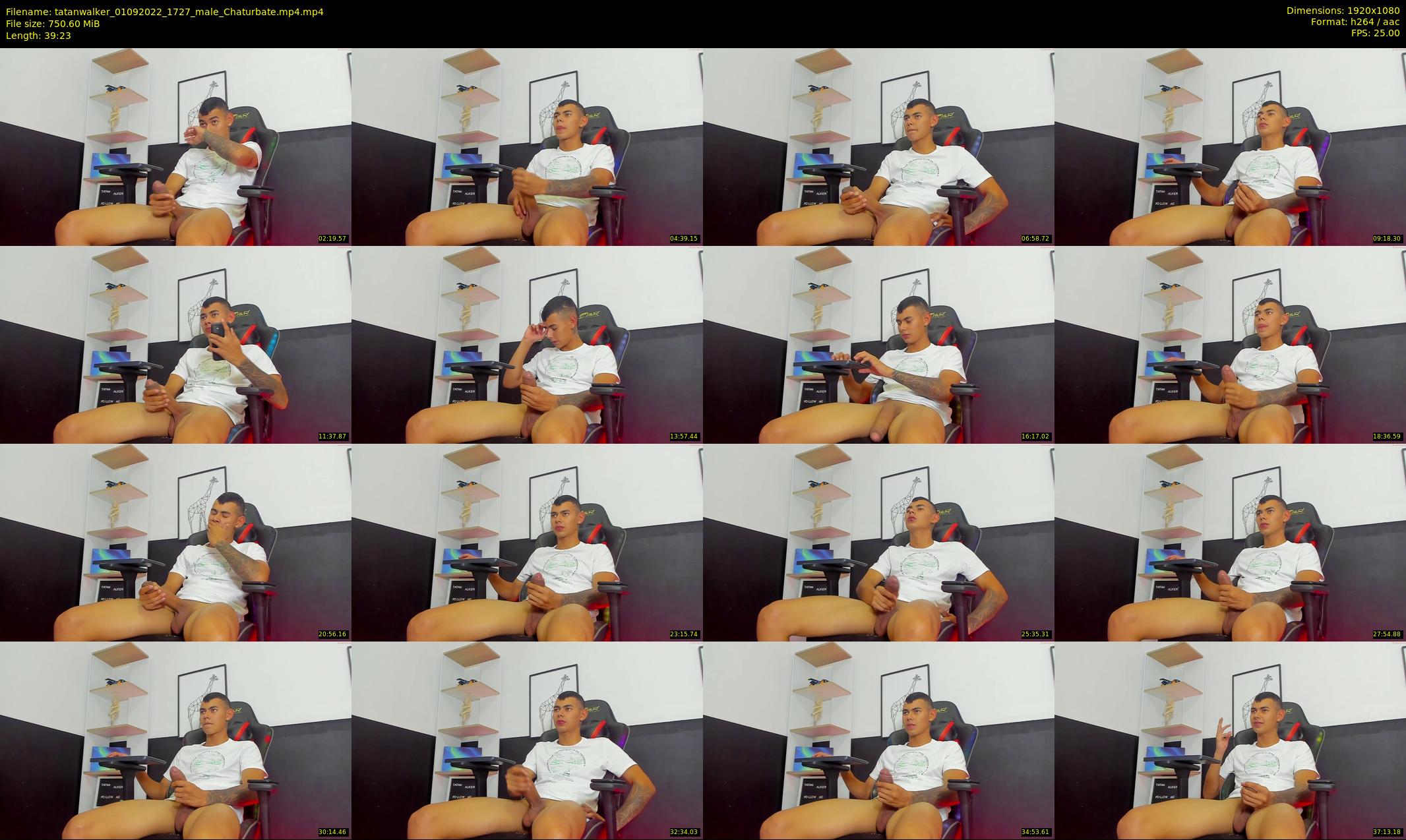 tatanwalker — 40 minute Chaturbate male cam show recording, 1080p, Sep 1, 2022