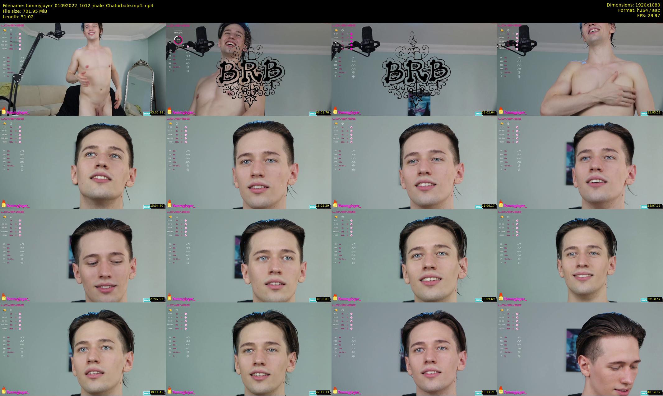tommyjoyer — 52 minute Chaturbate male cam show recording, 1080p, Sep 1, 2022