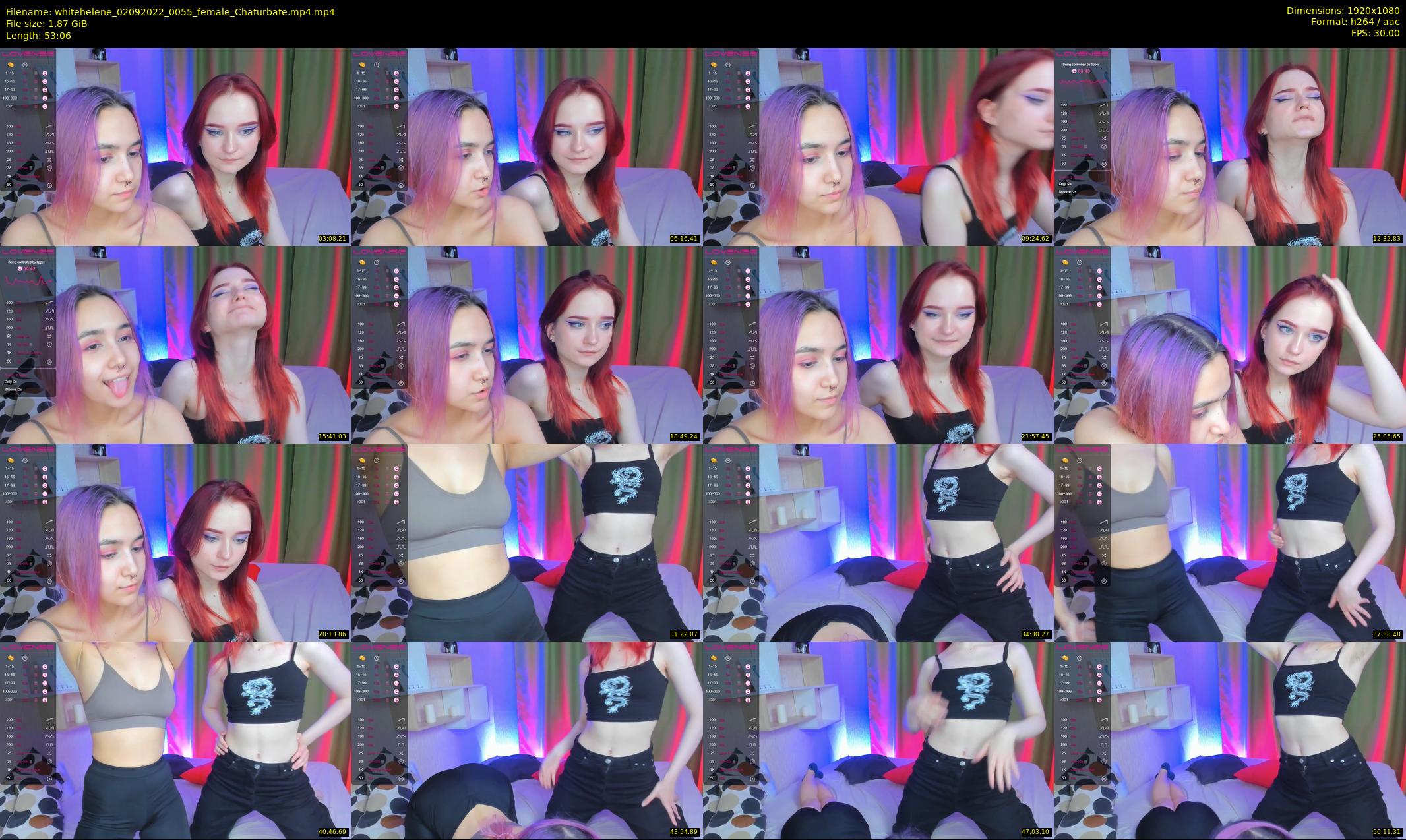 whitehelene — 54 minute Chaturbate female cam show recording, 1080p, Sep 2, 2022