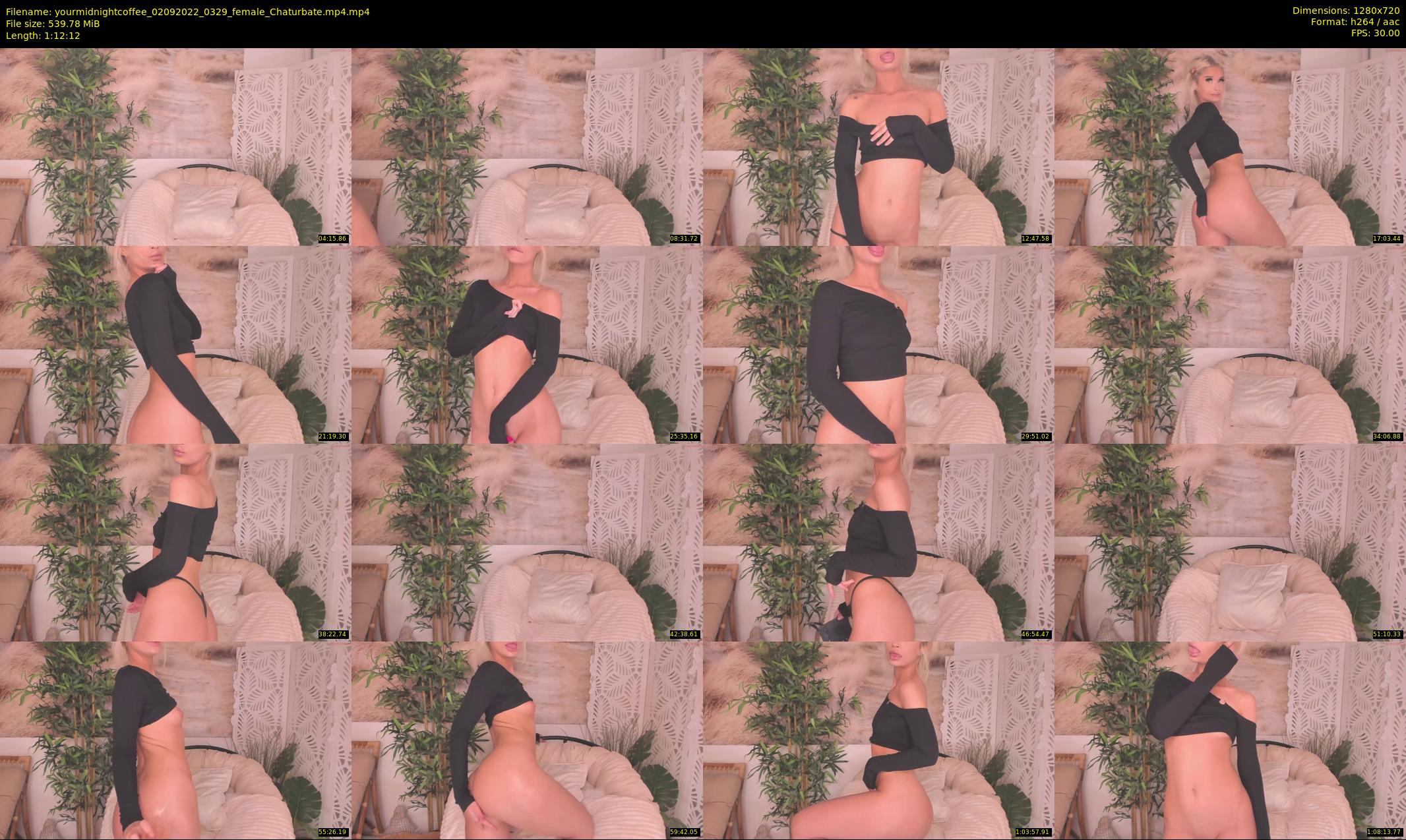 yourmidnightcoffee — 73 minute Chaturbate female cam show recording, 720p, Sep 2, 2022