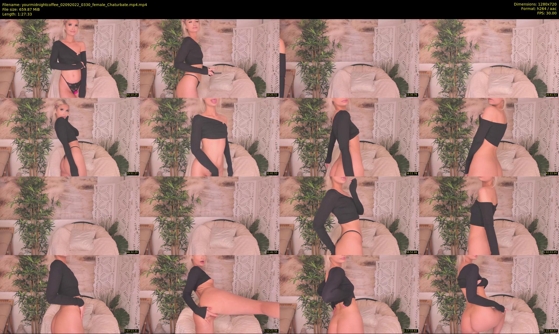 yourmidnightcoffee — 88 minute Chaturbate female cam show recording, 720p, Sep 2, 2022