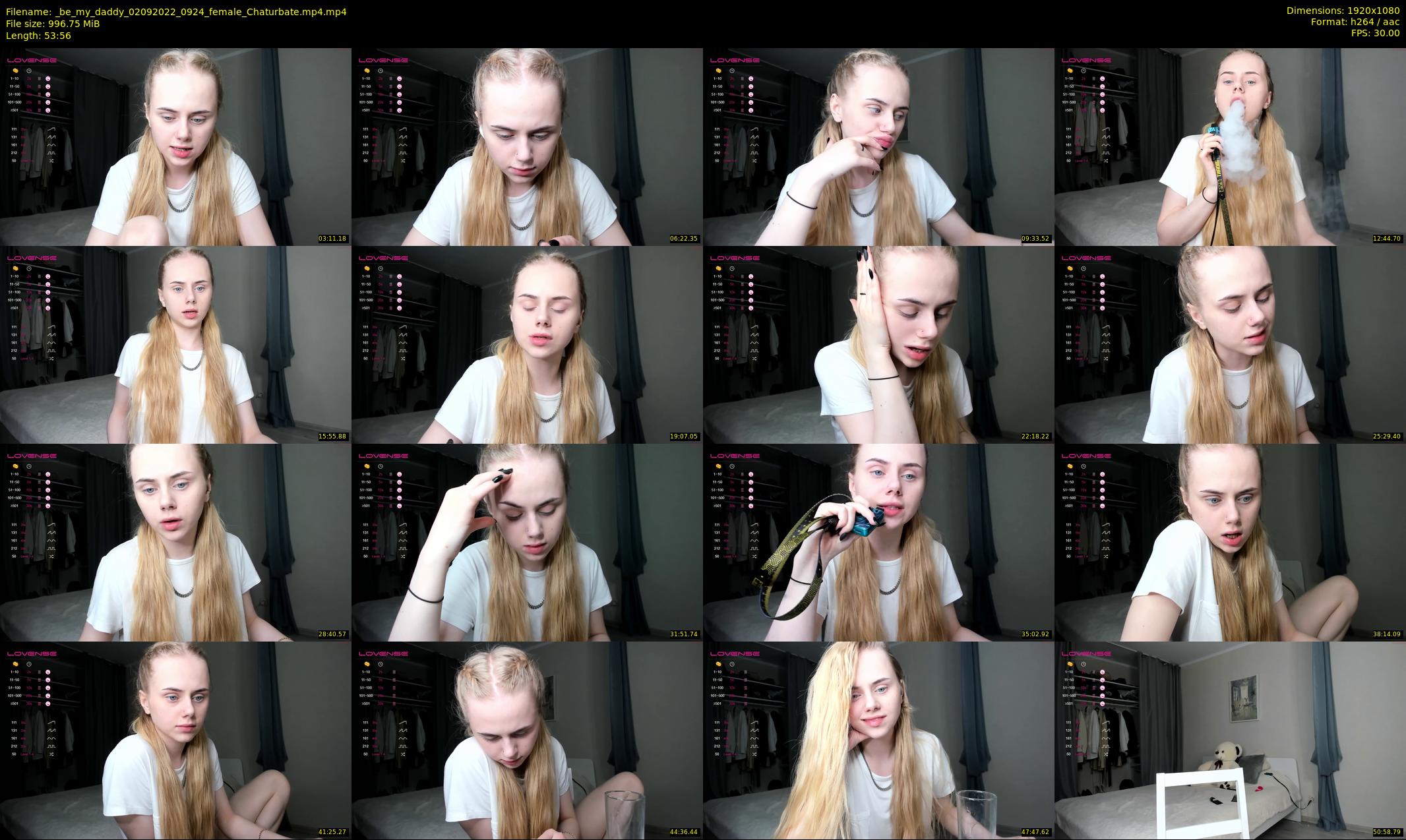 _be_my_daddy — 54 minute Chaturbate female cam show recording, 1080p, Sep 2, 2022
