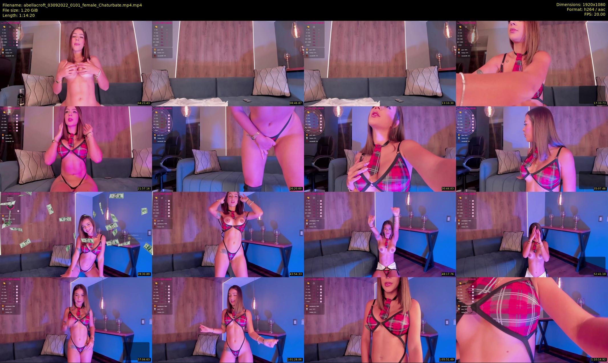 abellacroft — 75 minute Chaturbate female cam show recording, 1080p, Sep 3, 2022