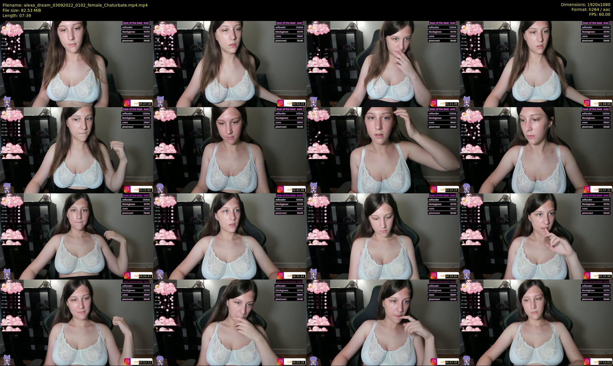 alexa_dream — 8 minute Chaturbate female cam show recording, 1080p, Sep 3, 2022