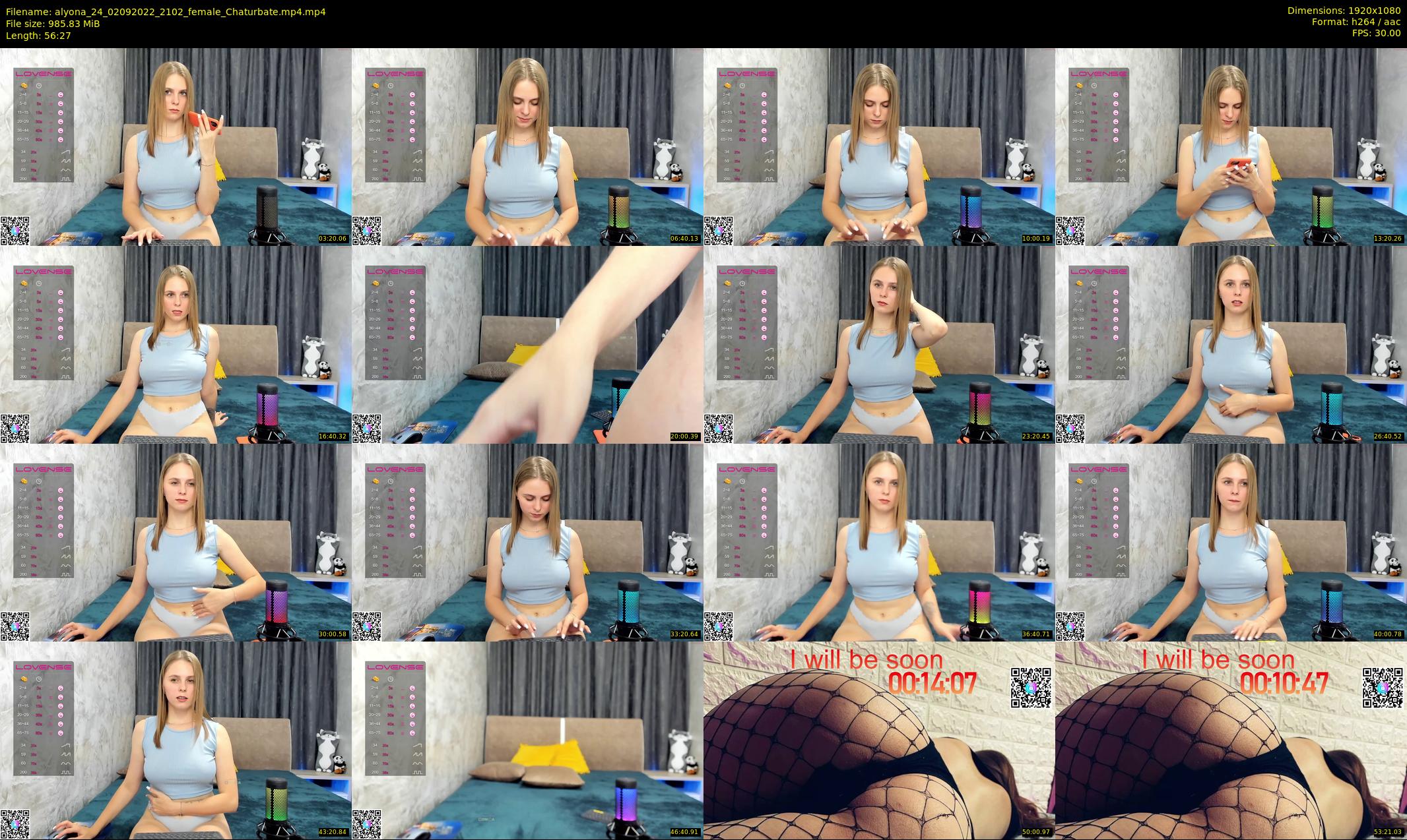 alyona_24 — 57 minute Chaturbate female cam show recording, 1080p, Sep 2, 2022