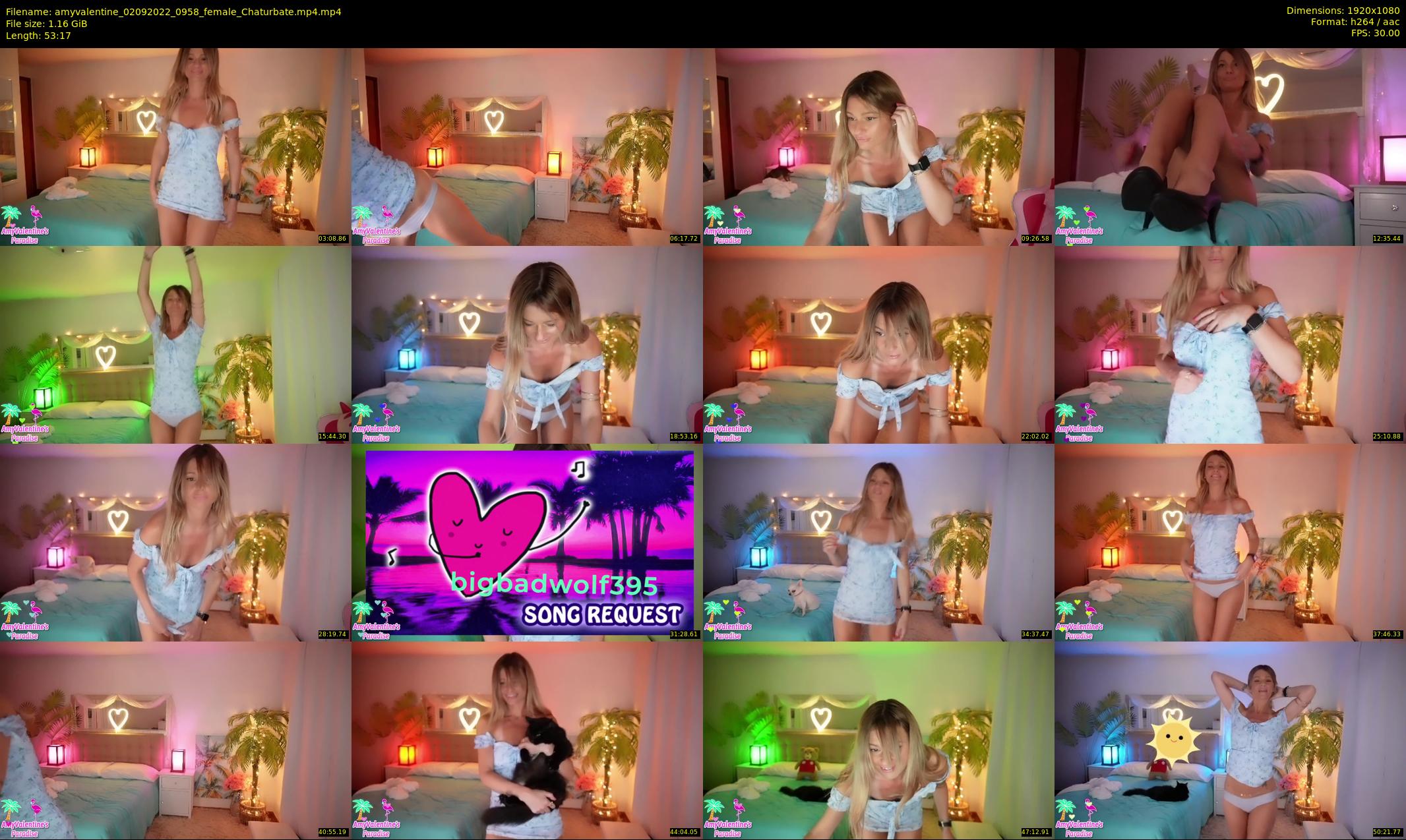 amyvalentine — 54 minute Chaturbate female cam show recording, 1080p, Sep 2, 2022