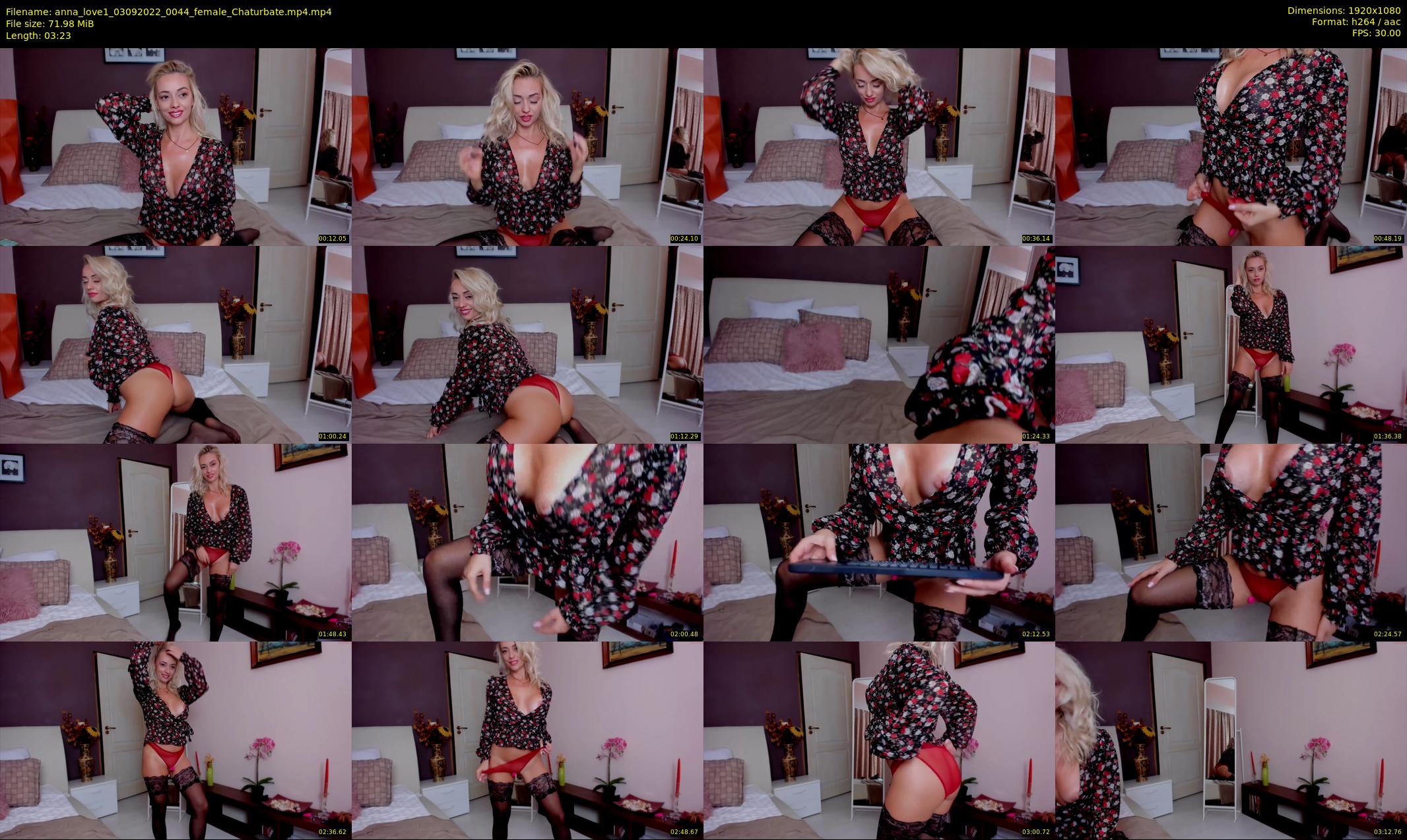 anna_love1 — 4 minute Chaturbate female cam show recording, 1080p, Sep 3, 2022