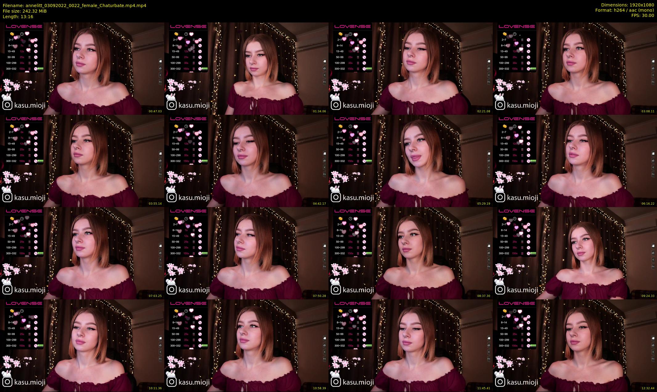 annelitt — 14 minute Chaturbate female cam show recording, 1080p, Sep 3, 2022