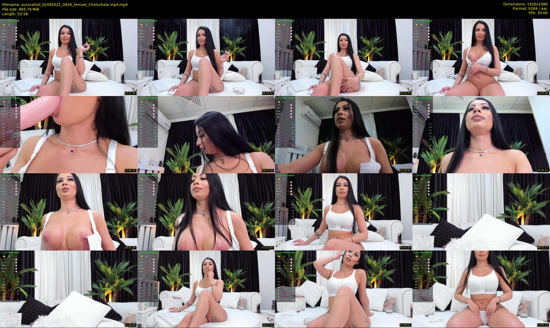 aurorahall — 54 minute Chaturbate female cam show recording, 1080p, Sep 2, 2022