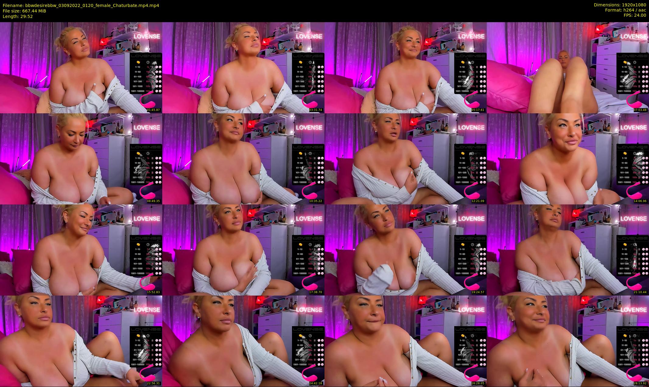 bbwdesirebbw — 30 minute Chaturbate female cam show recording, 1080p, Sep 3, 2022
