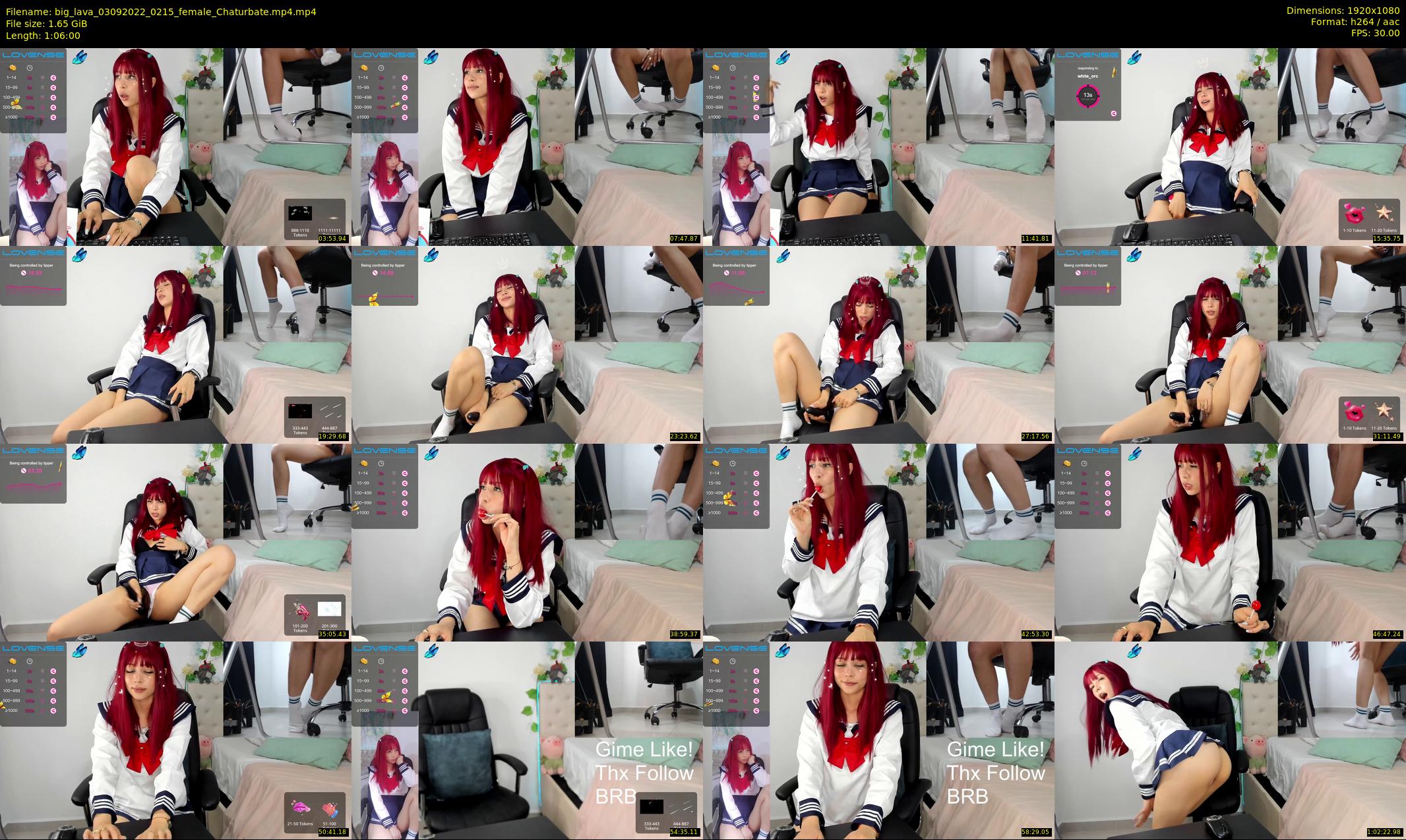 big_lava — 66 minute Chaturbate female cam show recording, 1080p, Sep 3, 2022