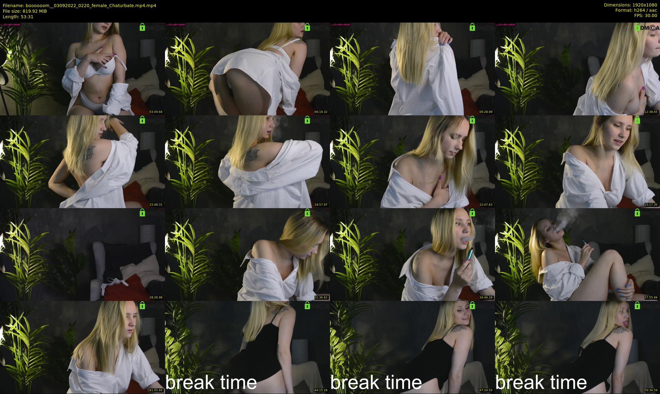 boooooom_ — 54 minute Chaturbate female cam show recording, 1080p, Sep 3, 2022