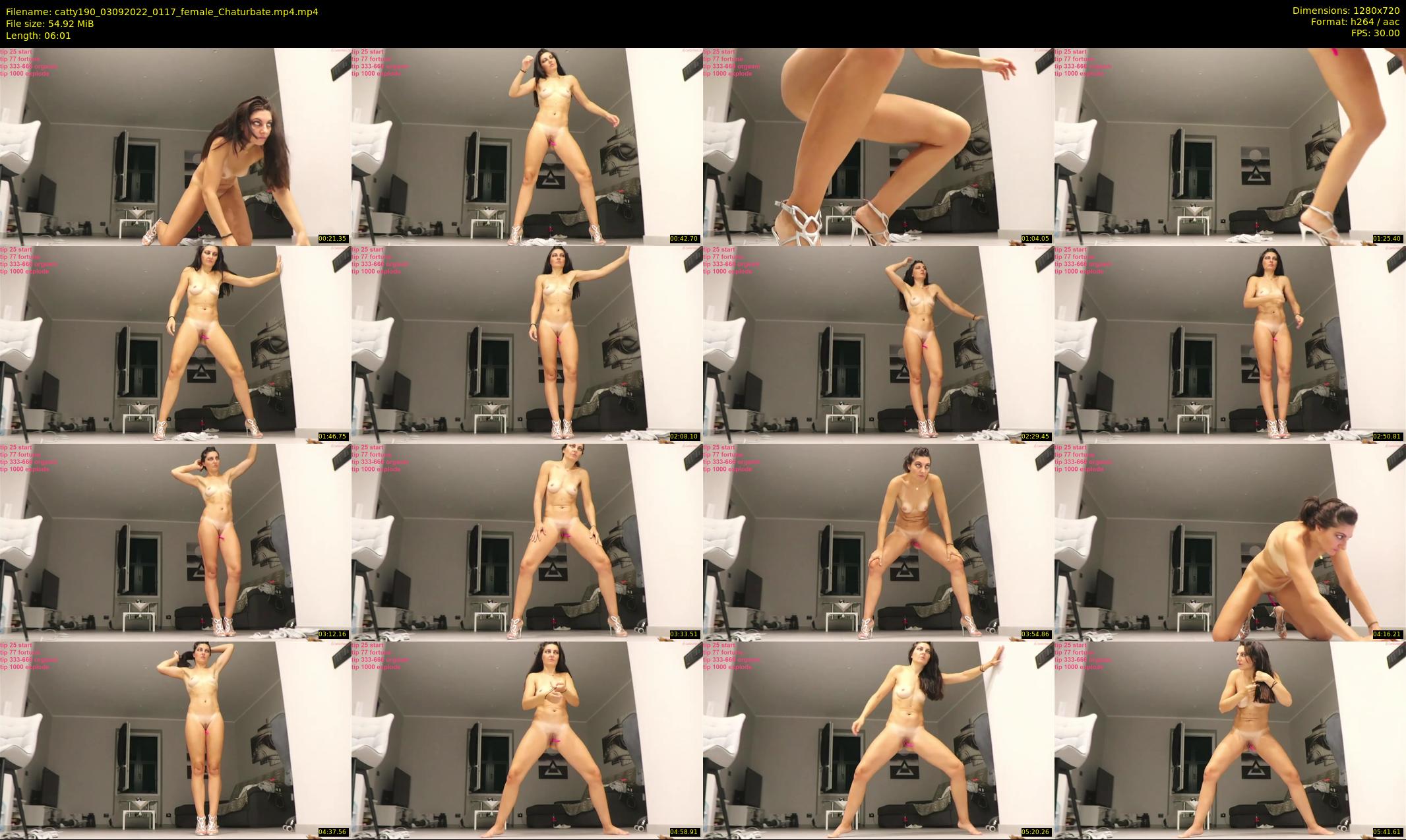 catty190 — 7 minute Chaturbate female cam show recording, 720p, Sep 3, 2022