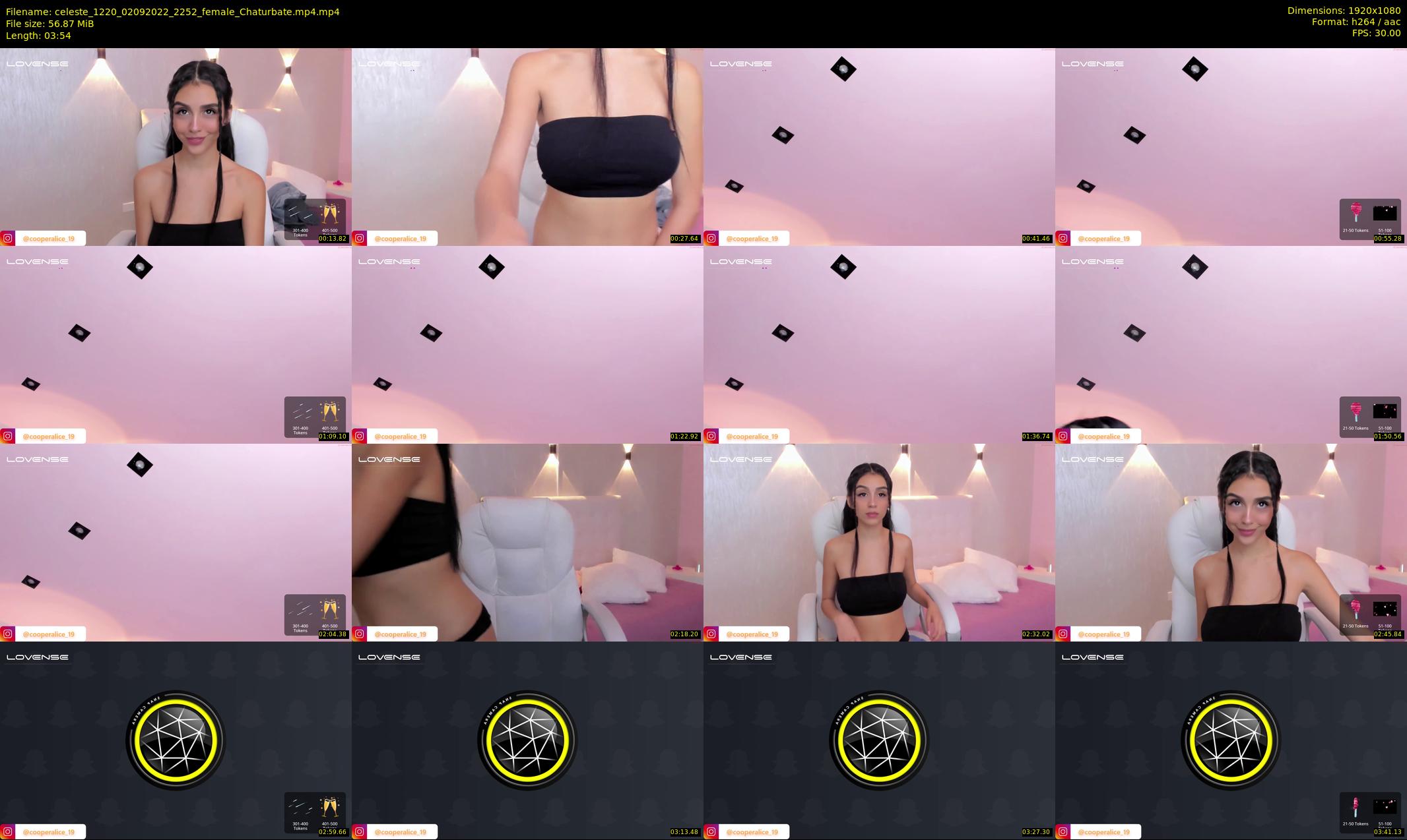 celeste_1220 — 4 minute Chaturbate female cam show recording, 1080p, Sep 2, 2022